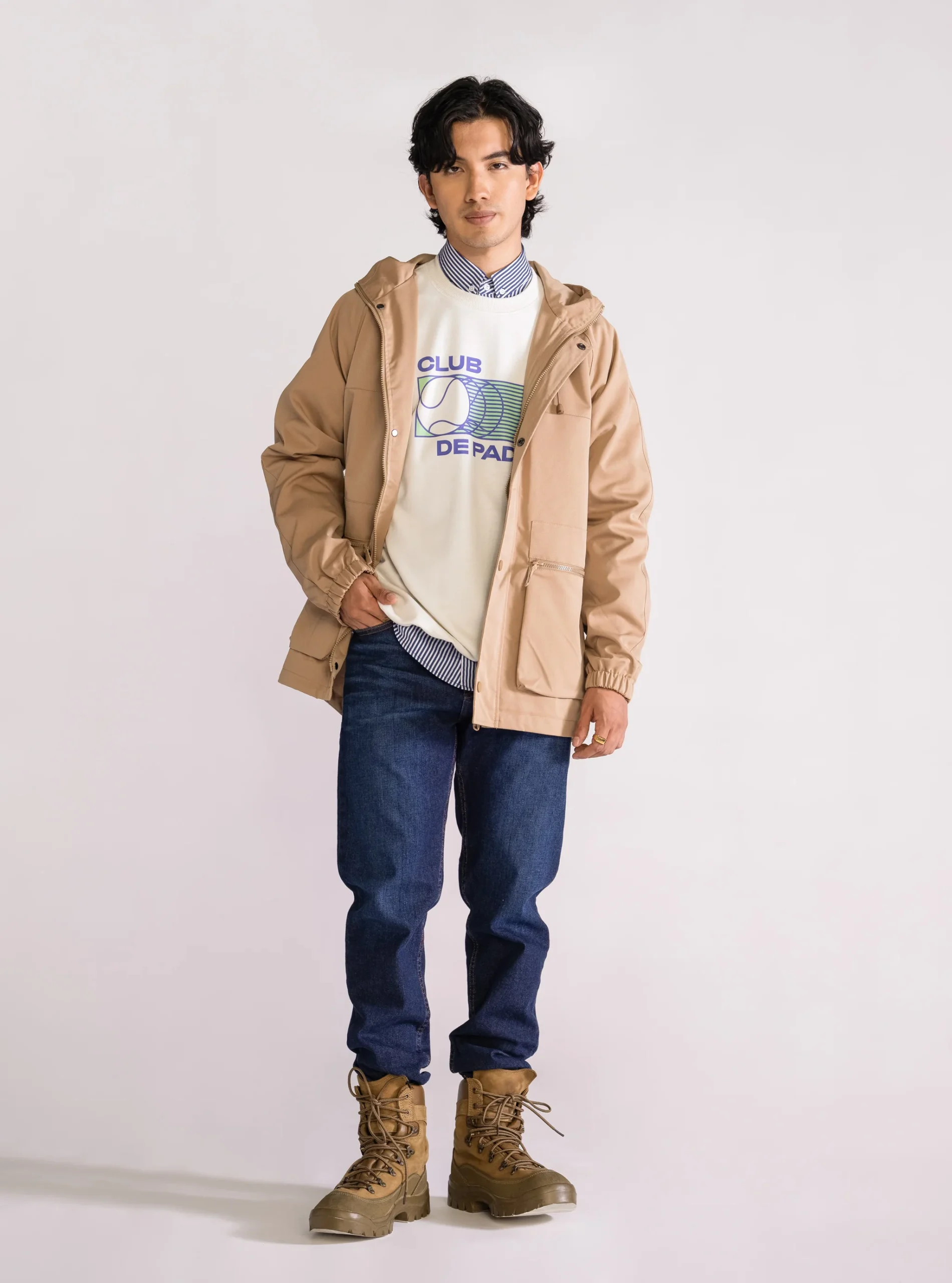 Hooded Jacket, Kaky - Imagen 7