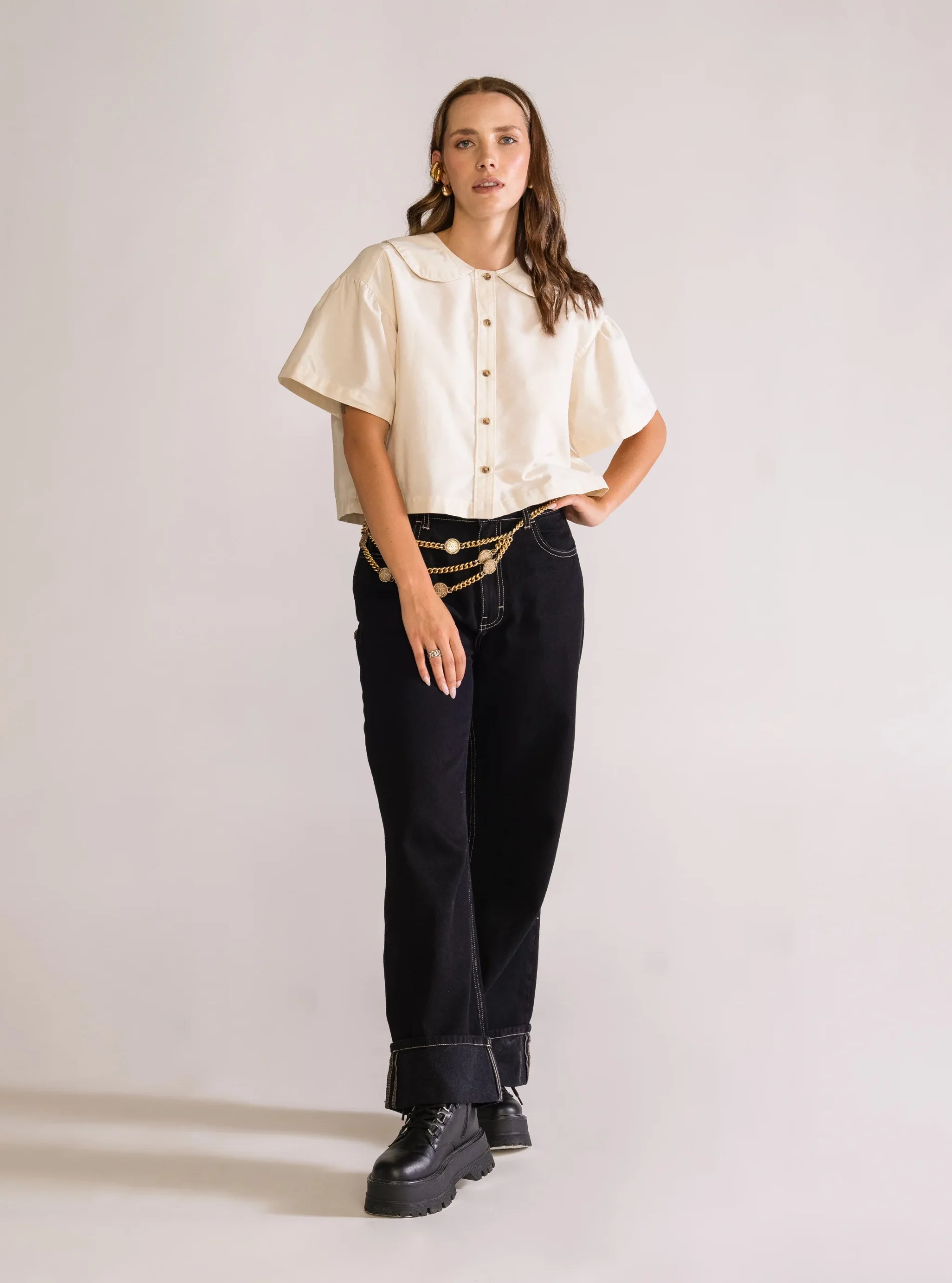 Lovely Straight Leg Jeans, Negro - Imagen 5