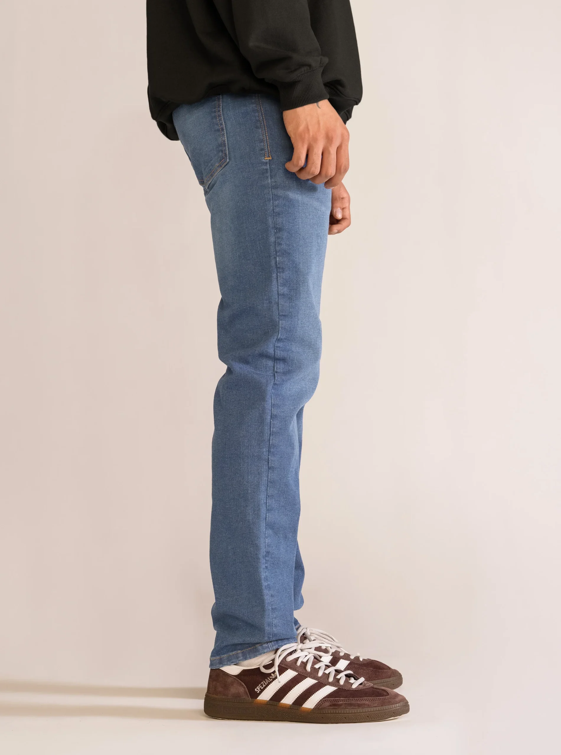 Basic Slim Jeans, Azul Claro - Imagen 3