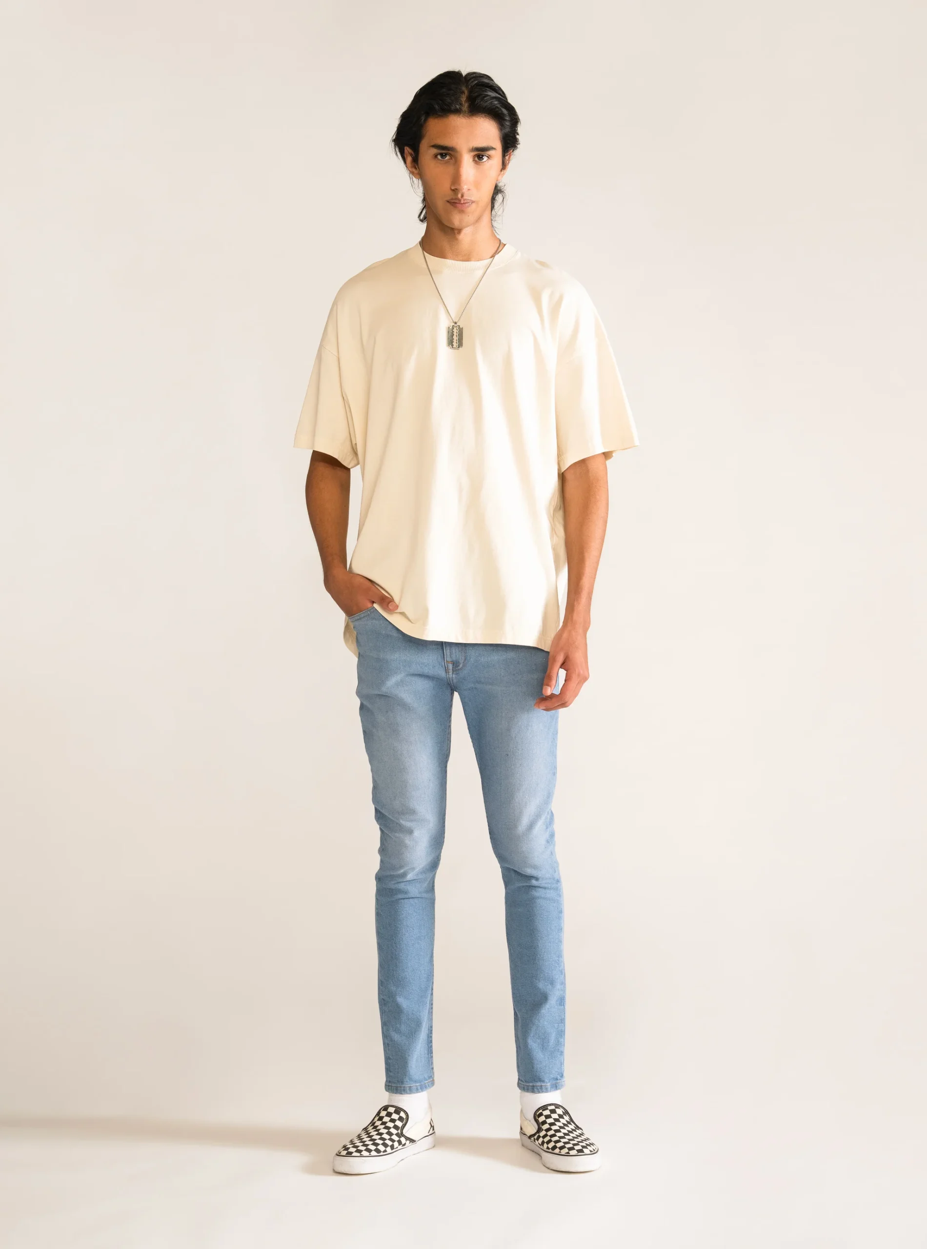 A Place for My Head Skinny Jeans, Celeste - Imagen 6