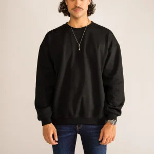 Basic Crew Neck Premium, Negro