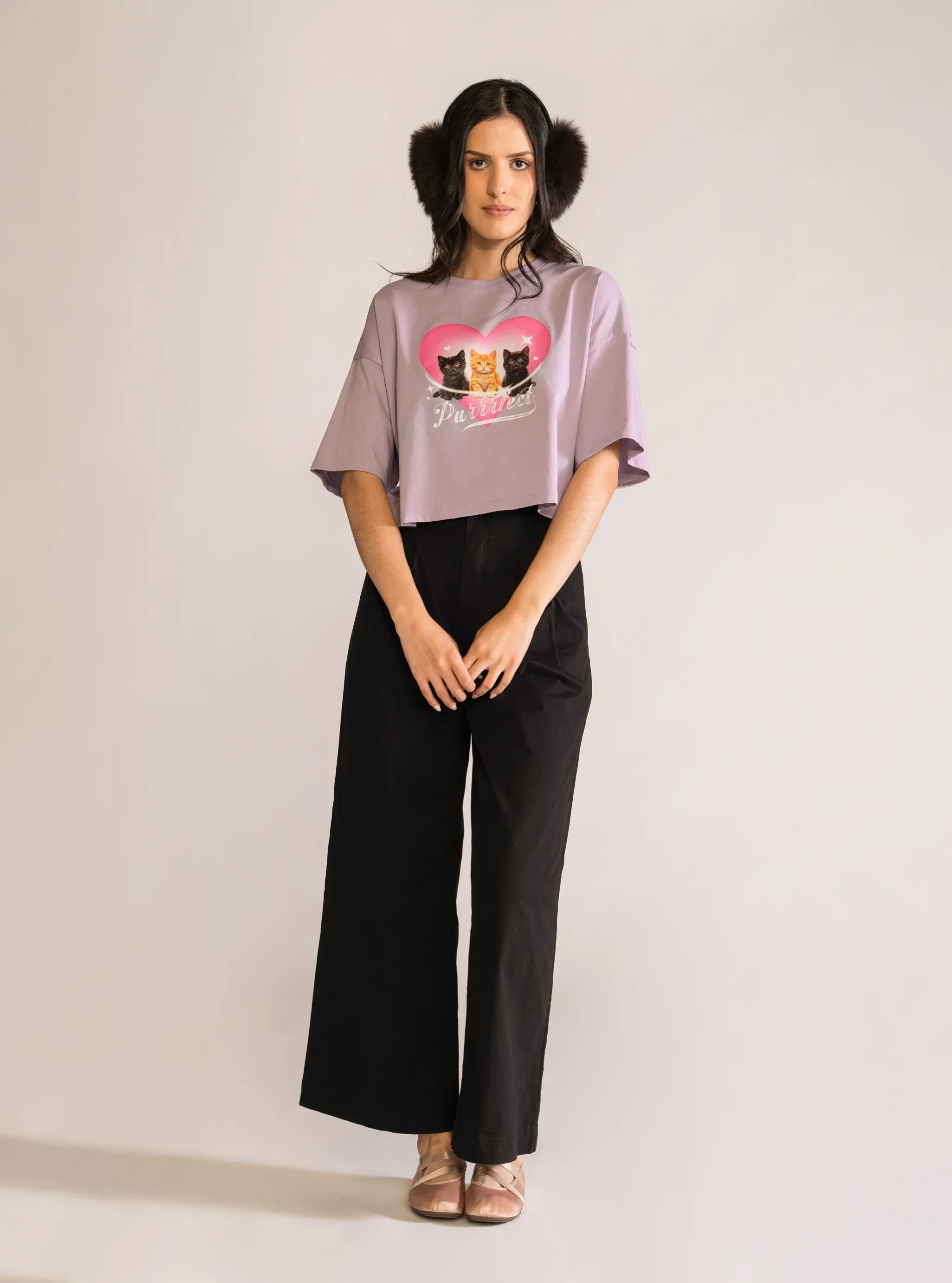 Pantal贸n Paletones Wide Leg, Negro - Imagen 5