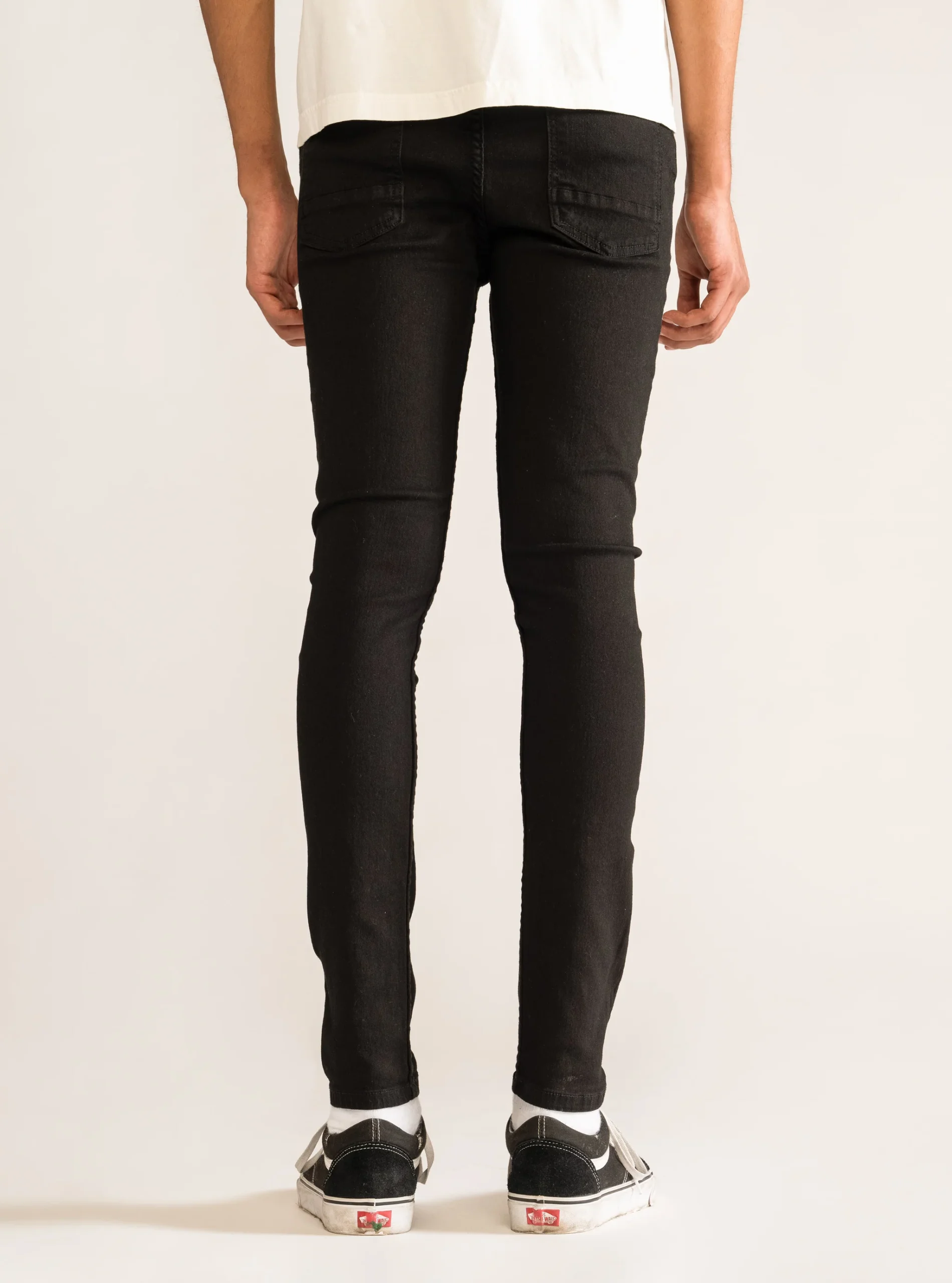 Roads Untraveled Skinny Jeans. Negro - Imagen 5