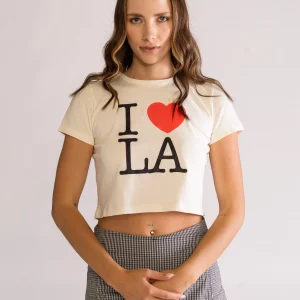 I Love L.A Baby Playera, Blanco Hueso