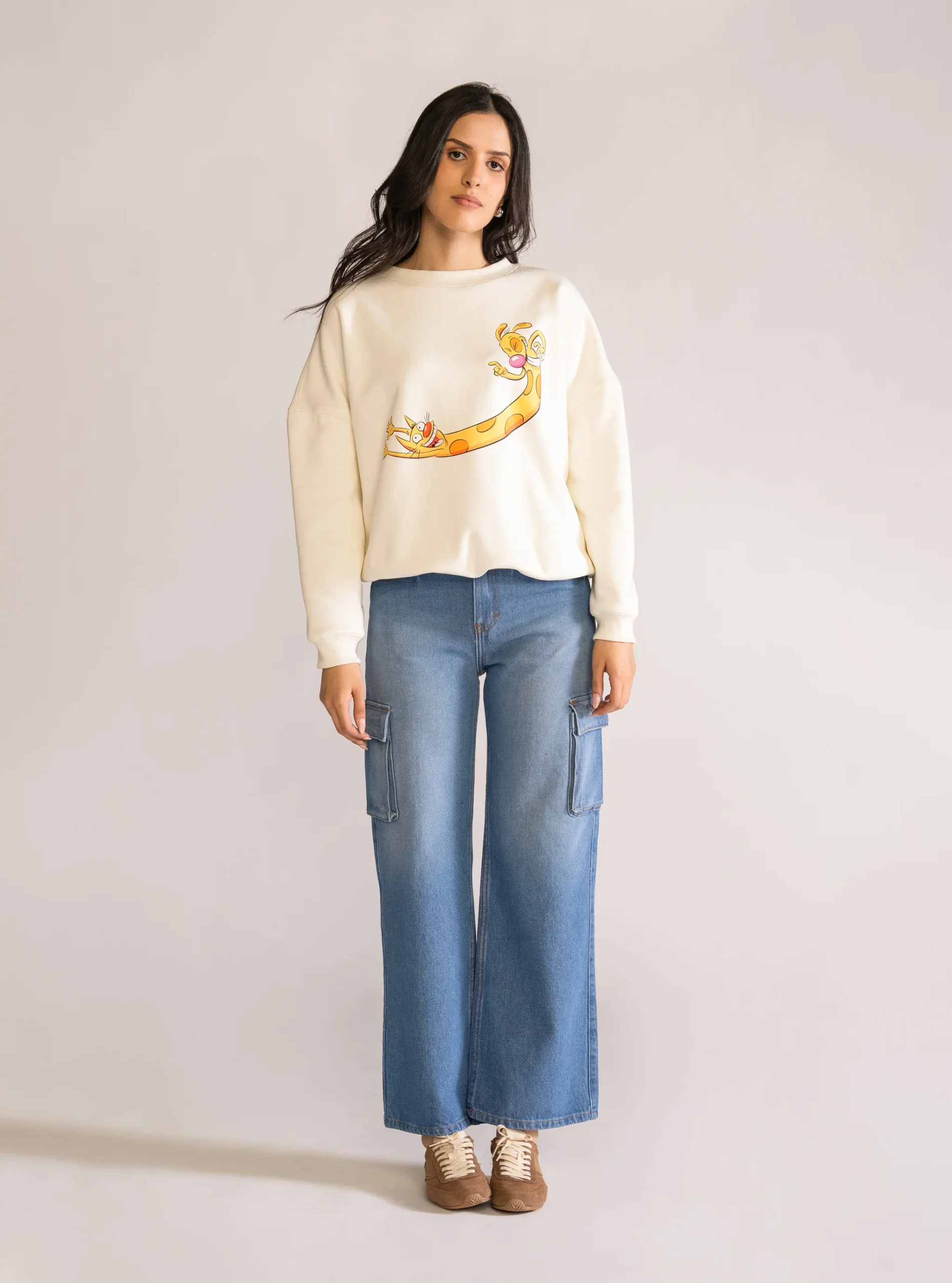 Immaculate Cargo Jeans, Azul Claro - Imagen 6