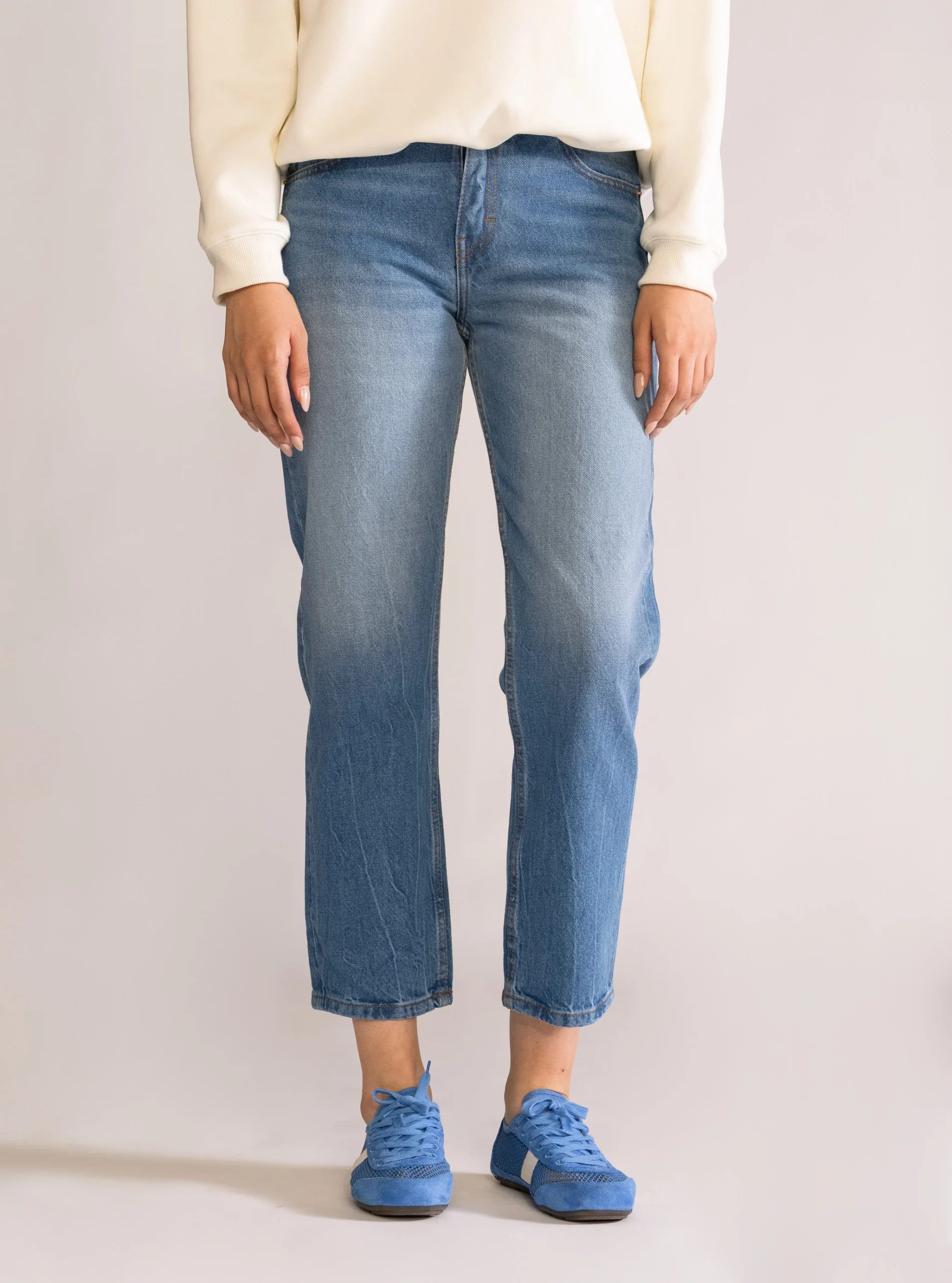 Mistery Babe Slim Jeans, Azul Claro