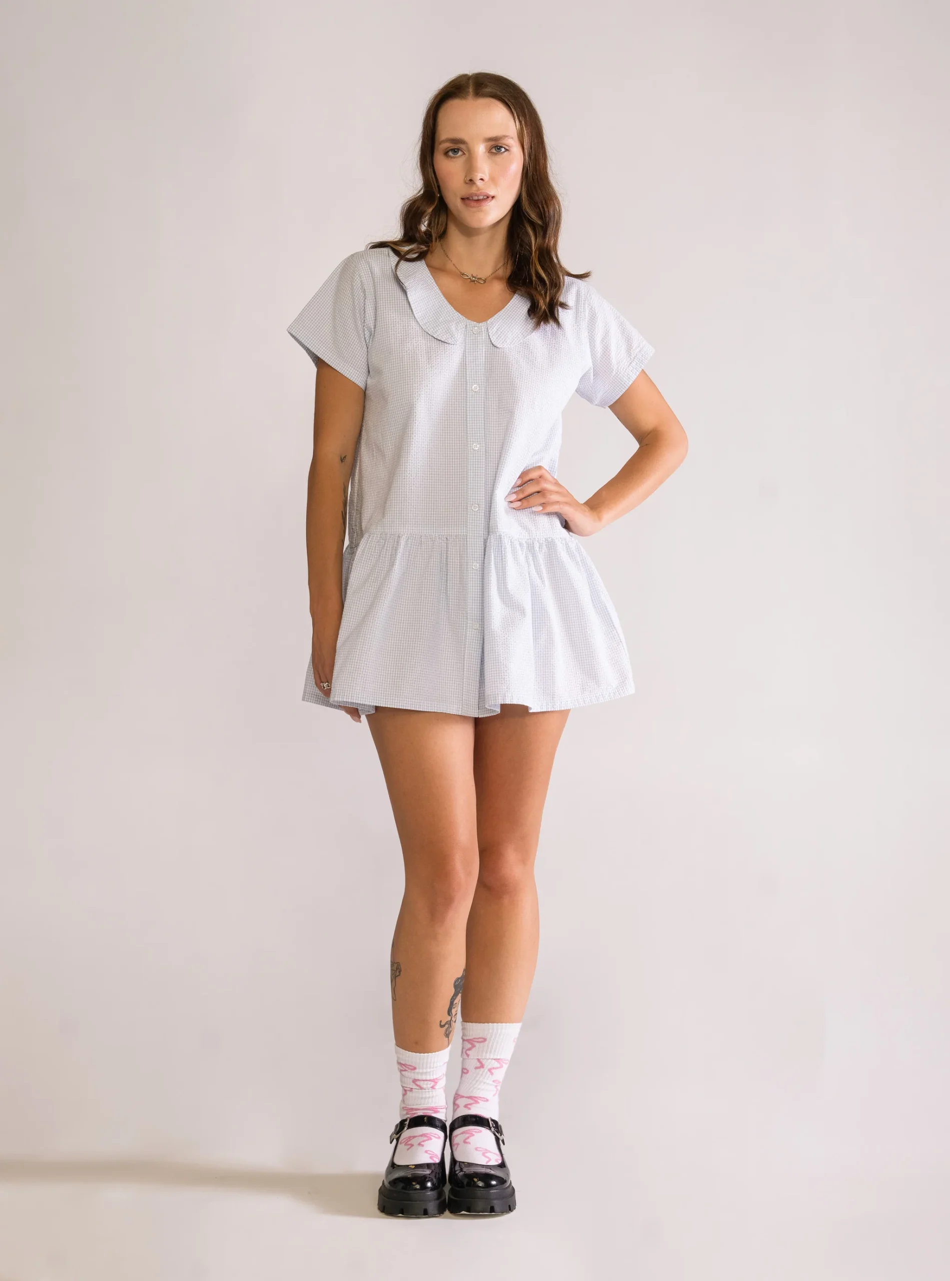 Short n' Sweet Vestido, Celeste - Imagen 4