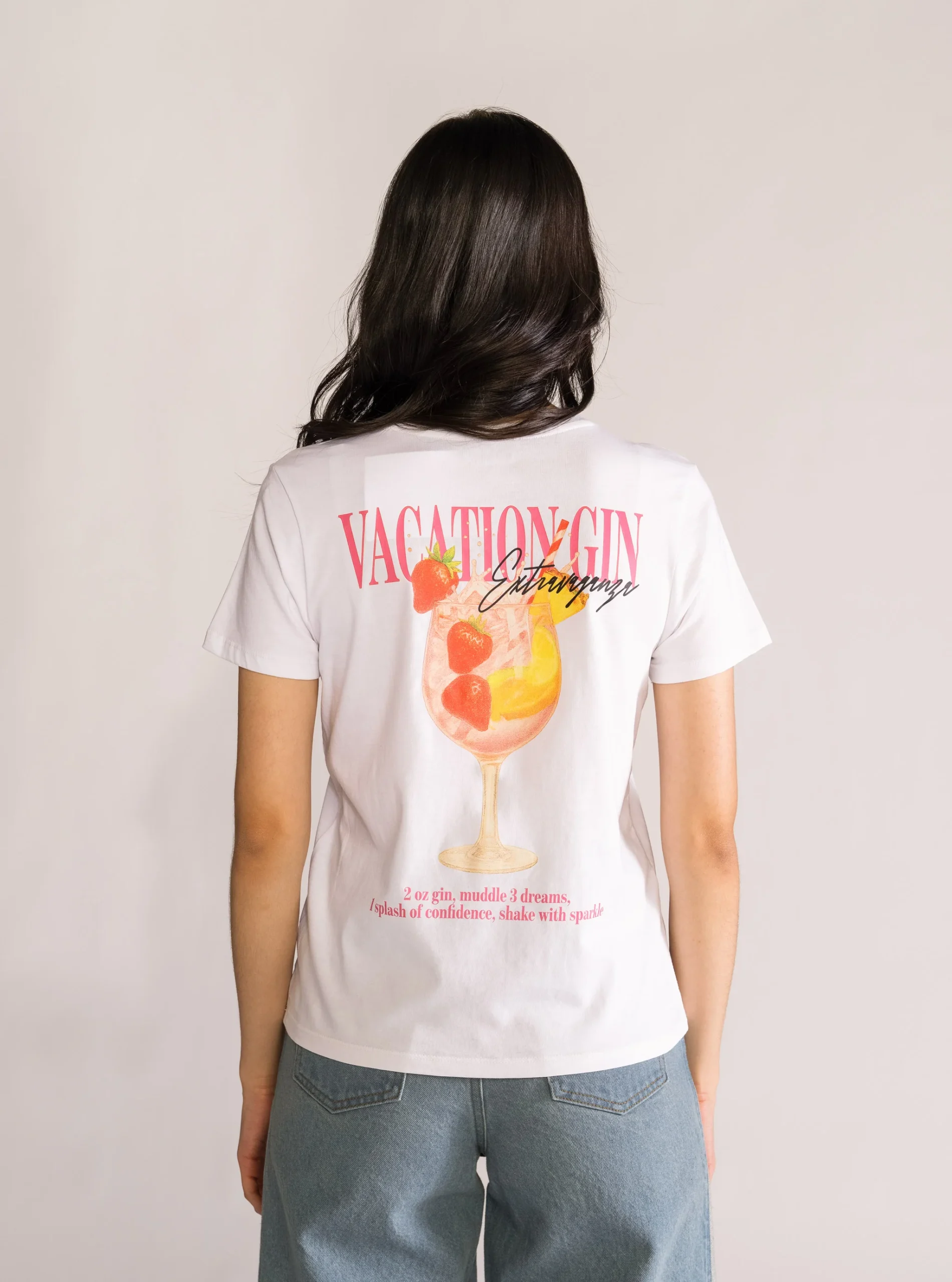 Berries & Spritz Playera, Blanco