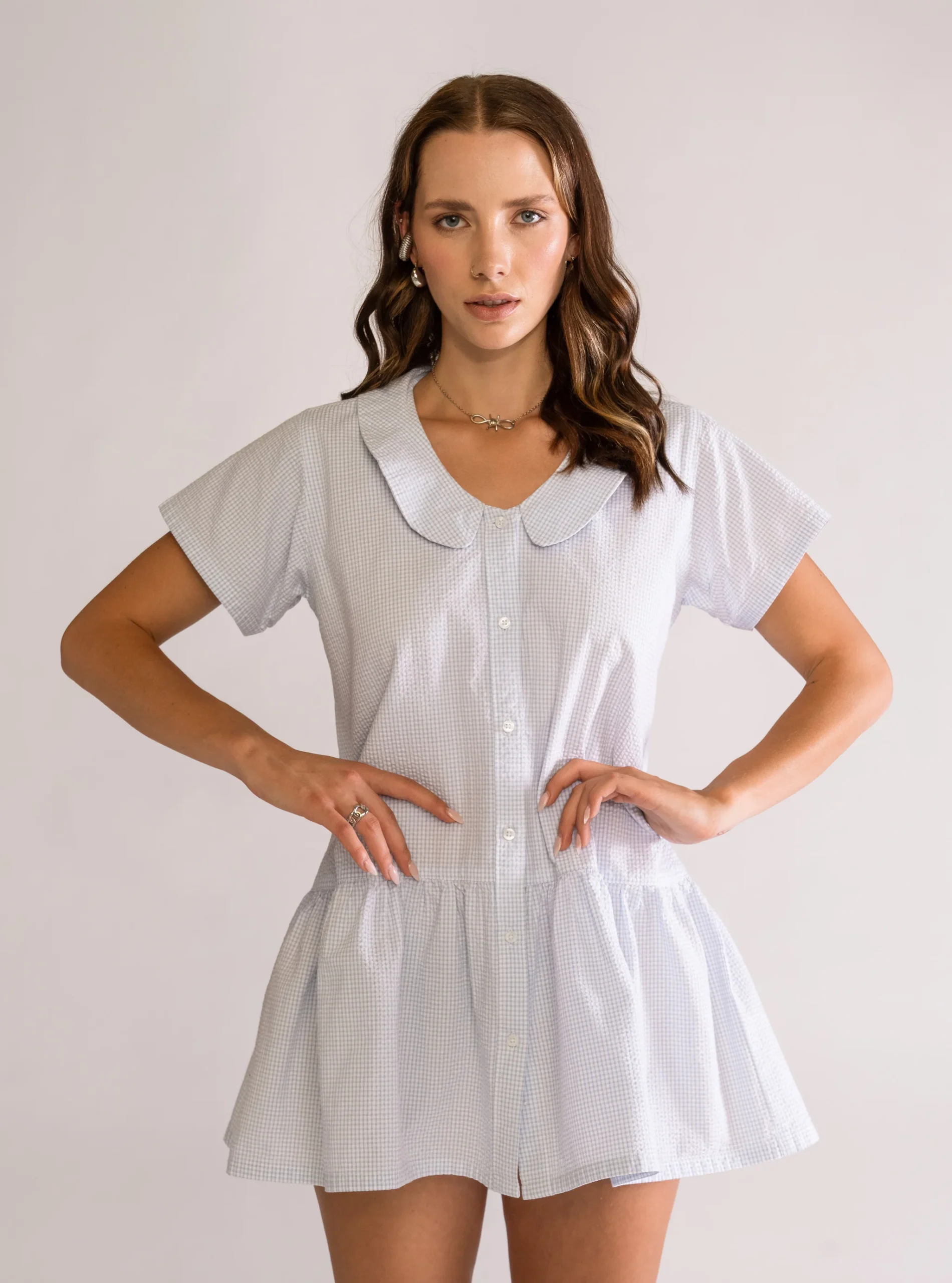 Short n' Sweet Vestido, Celeste