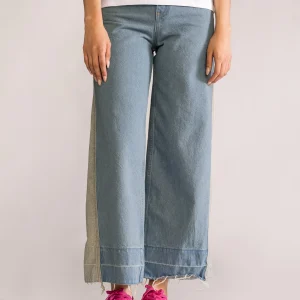 Go Go Juice Wide Leg Jeans, Azul Claro