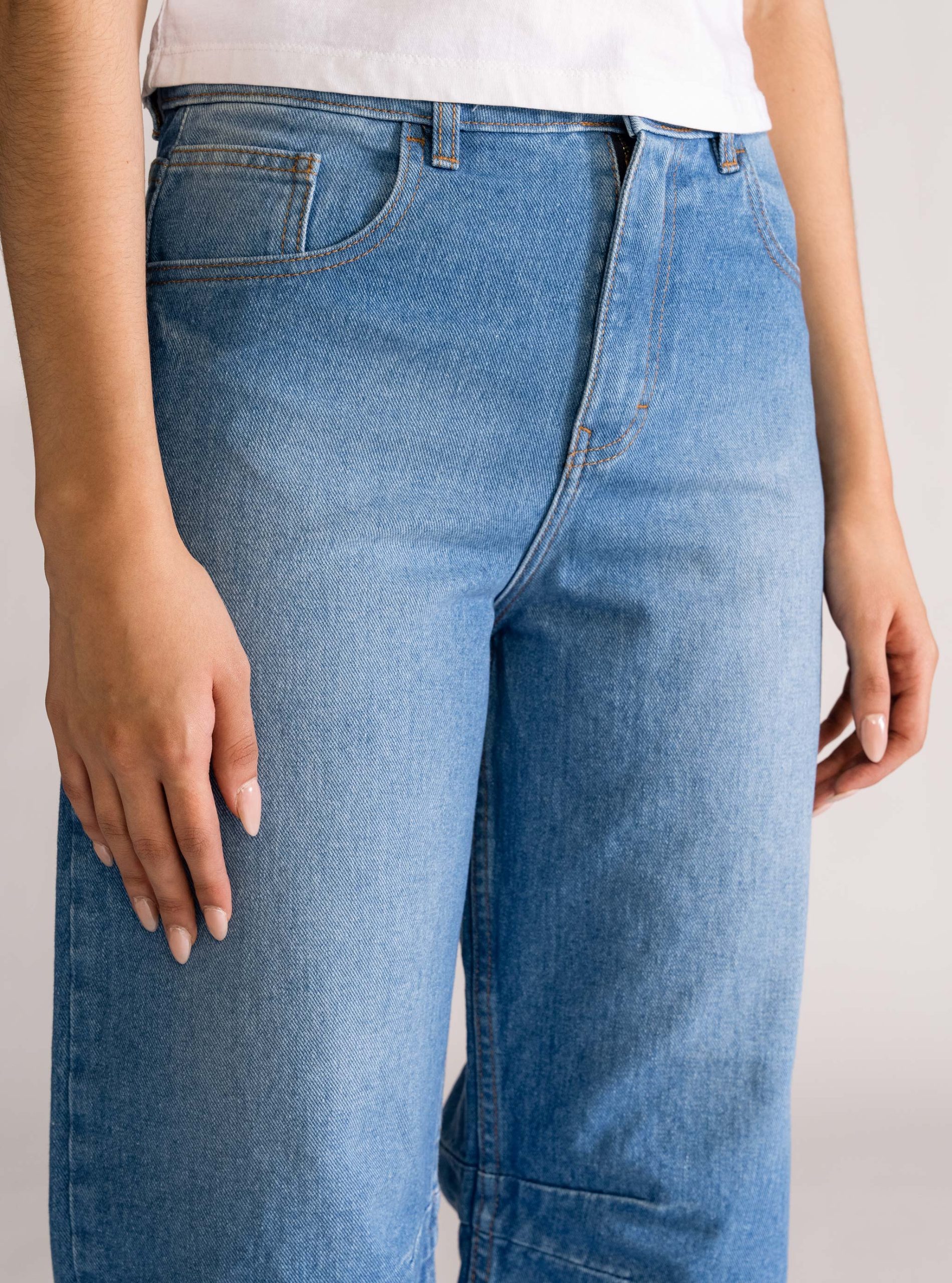 Missin' You Barrel Jeans, Azul Claro - Imagen 4