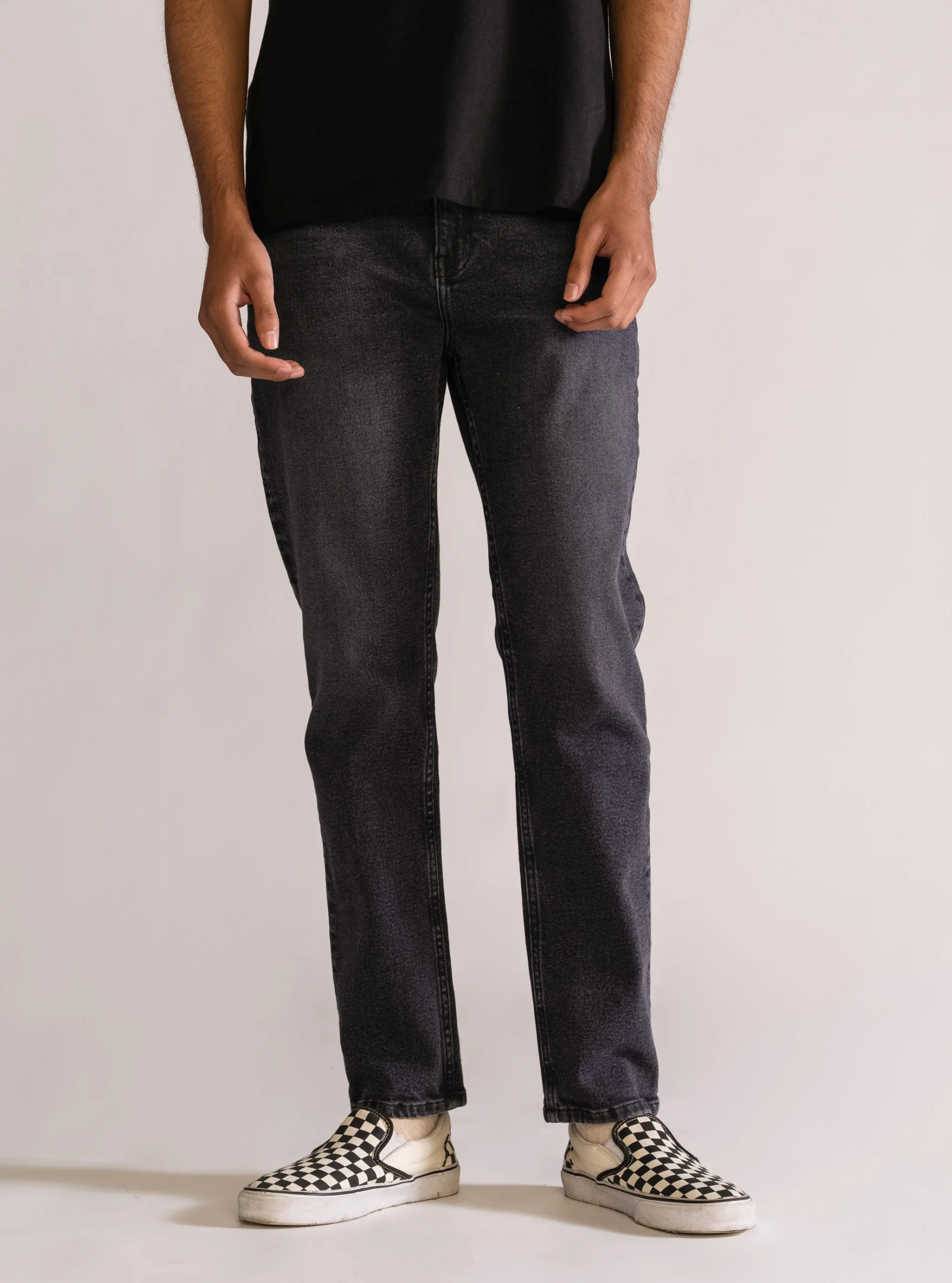 Next Up Slim Fit Jeans, Negro