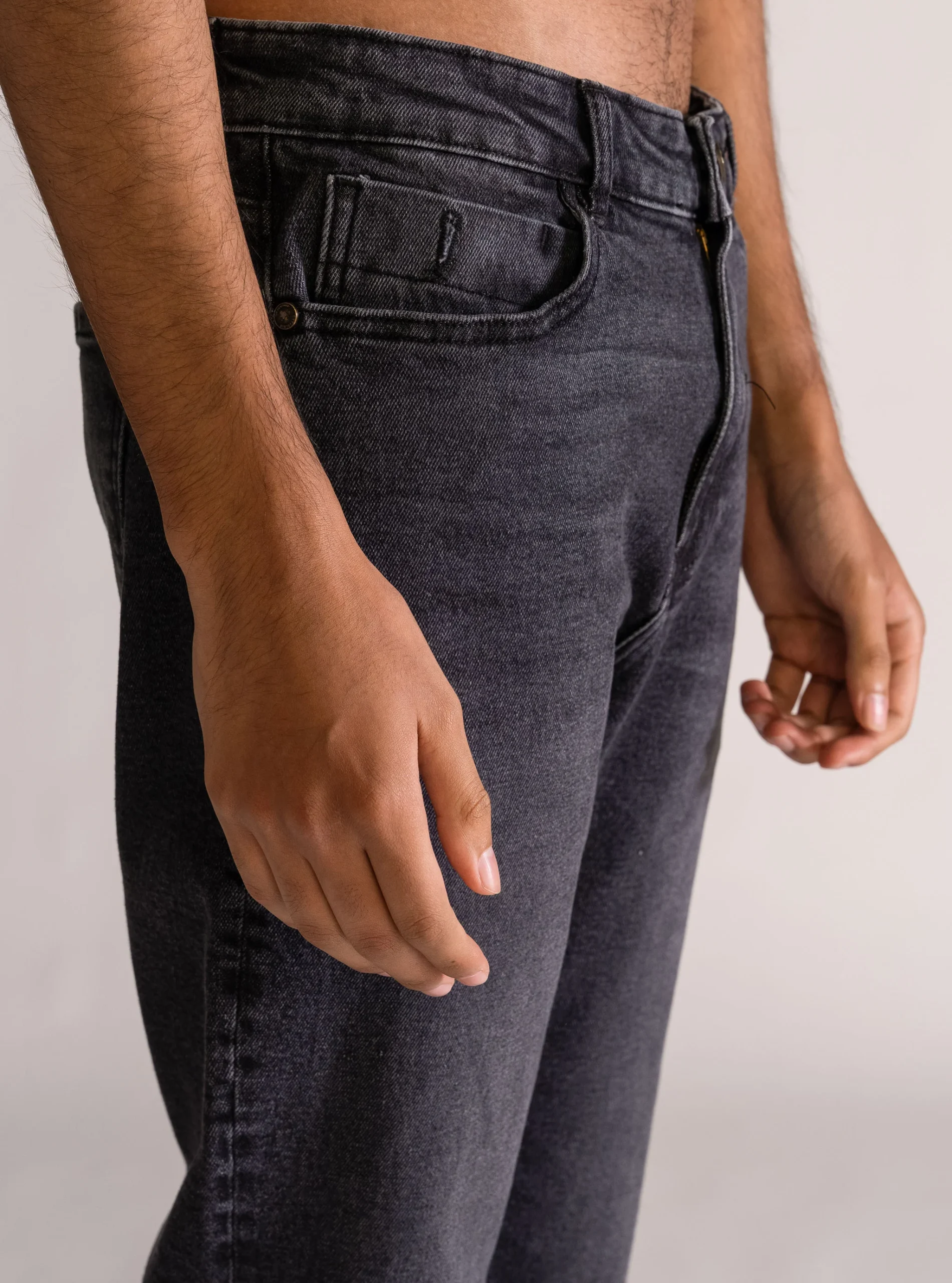 Next Up Slim Fit Jeans, Negro - Imagen 4