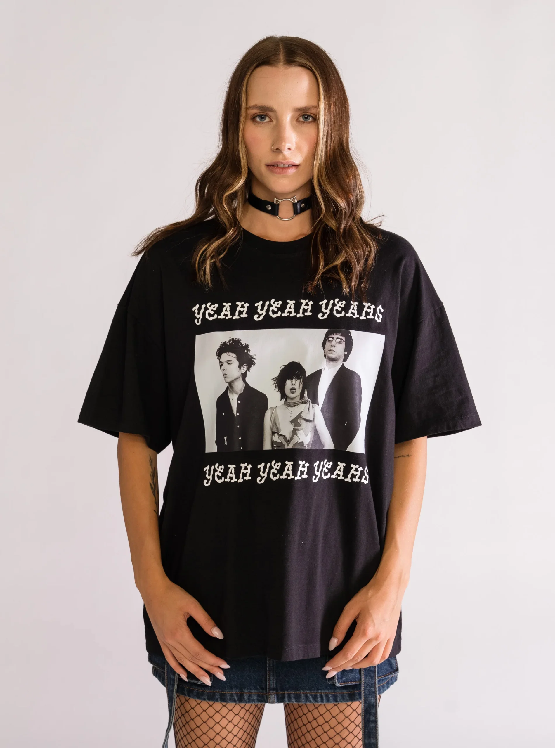 Heads Wil Roll Playera Oversized, Negro