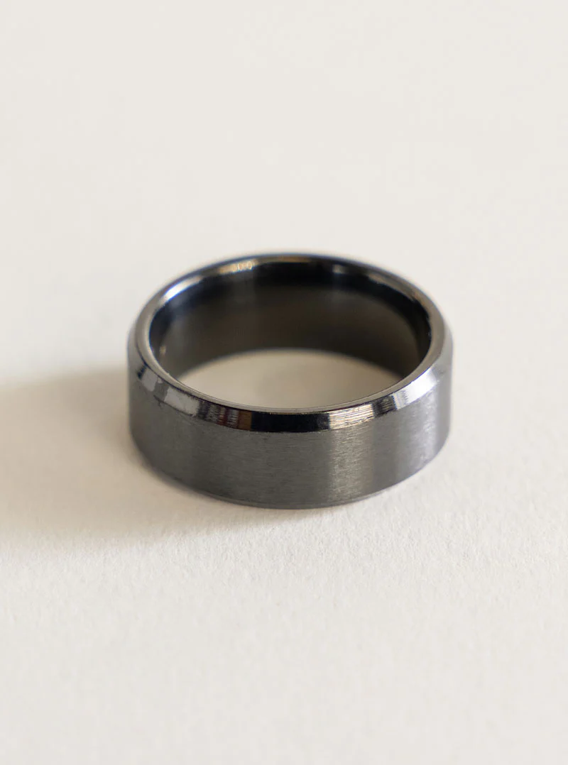 Just Casual Band Ring, Negro - Imagen 4