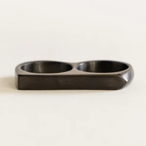 Doble Biker Ring, Negro