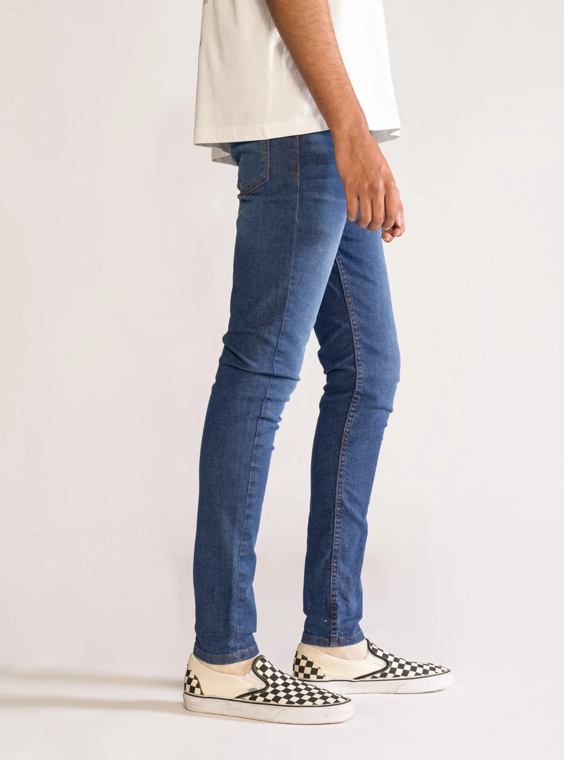 Owning The Night Skinny Jeans, Azul Obscuro - Imagen 4