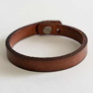 Vintage Leather Bracelet, Café Obscuro