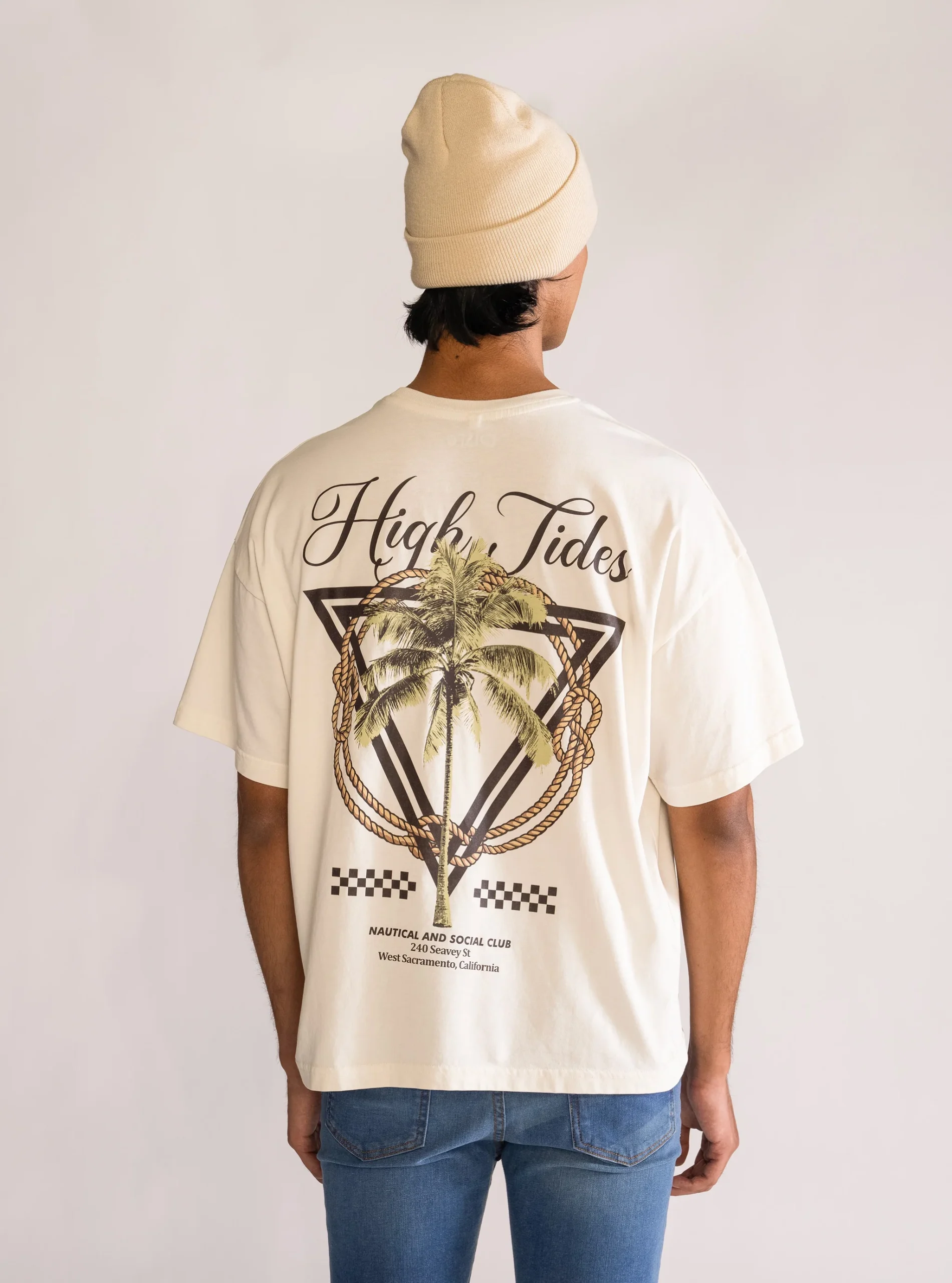 High Tides Playera, Crema