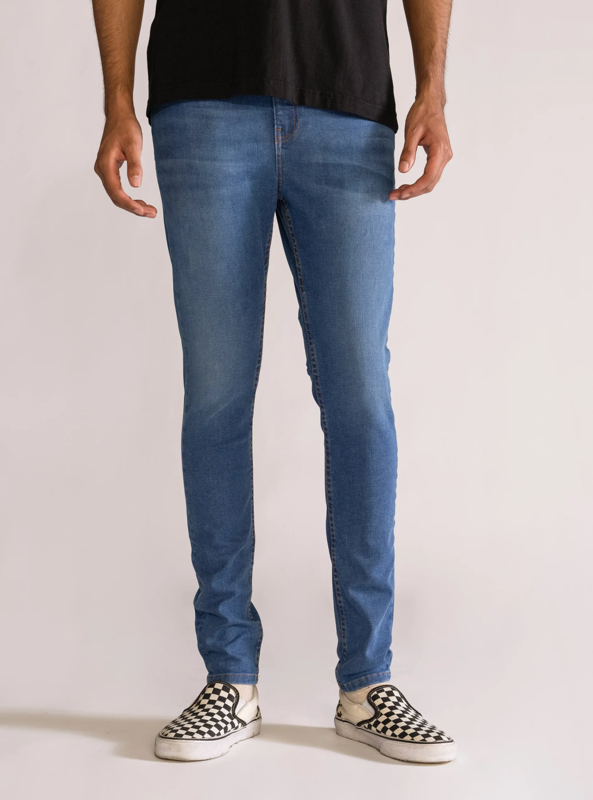 Owning The Night Skinny Jeans, Azul Claro