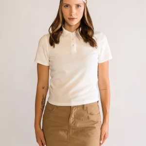 After Sunset Polo Blouse, Blanco