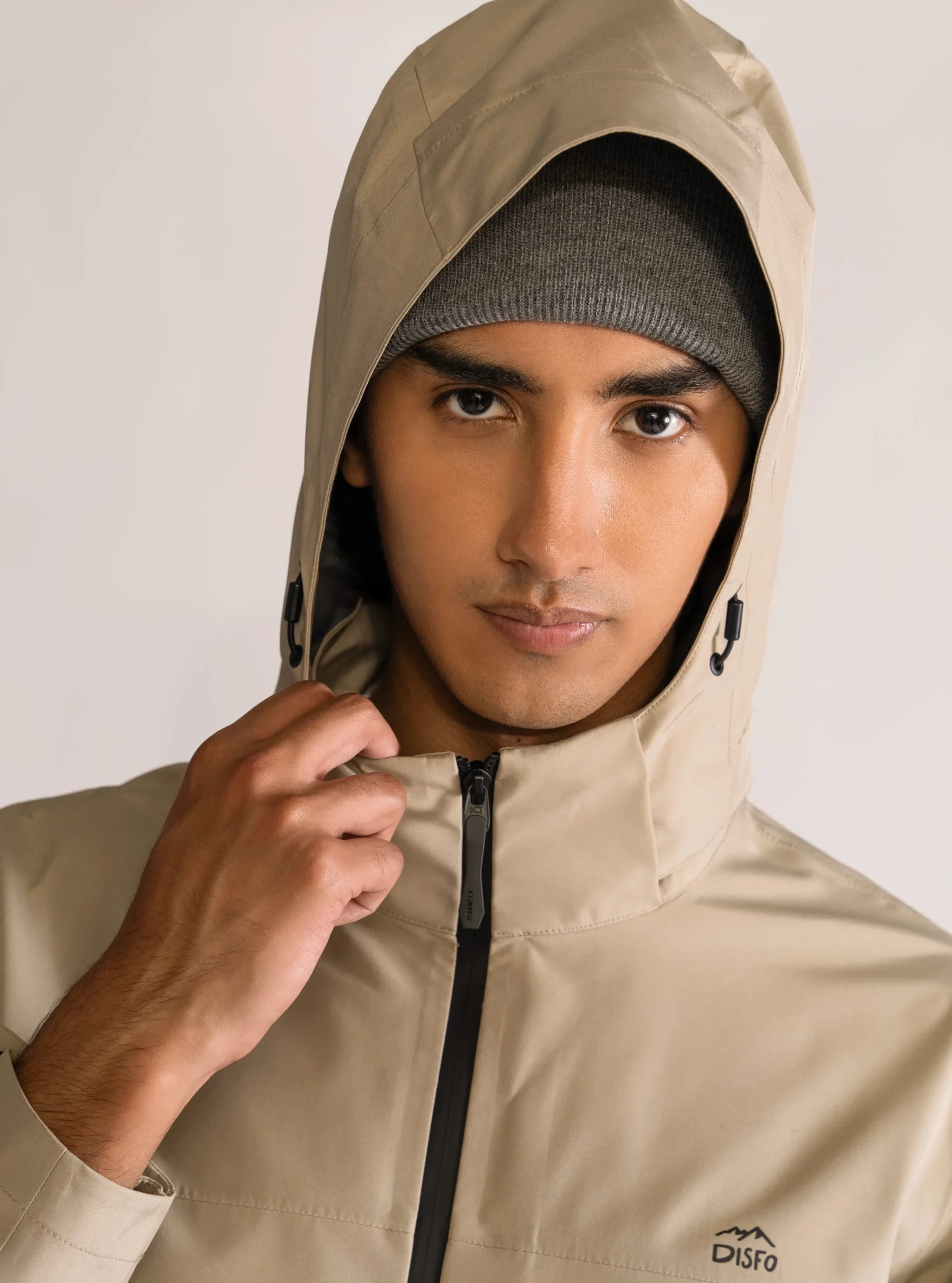 Hooded Water Proof Style, Beige - Imagen 7
