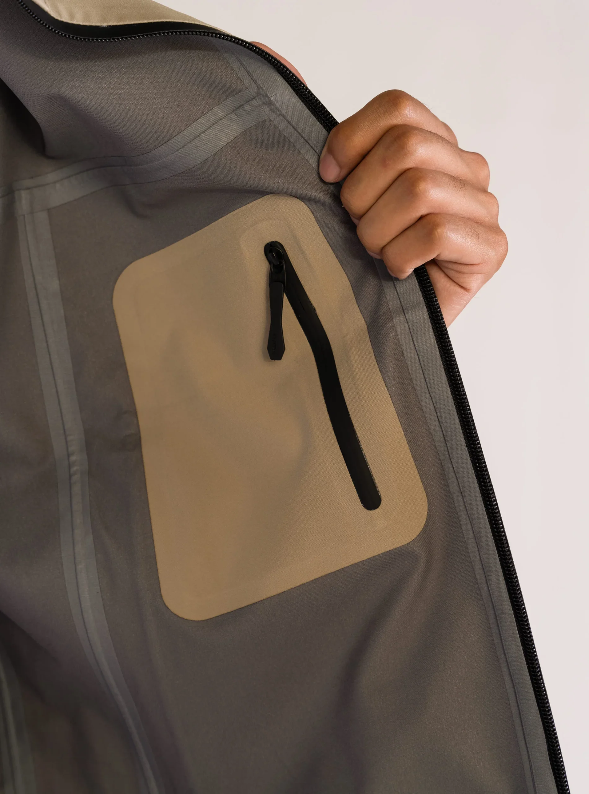 Hooded Water Proof Style, Beige - Imagen 9