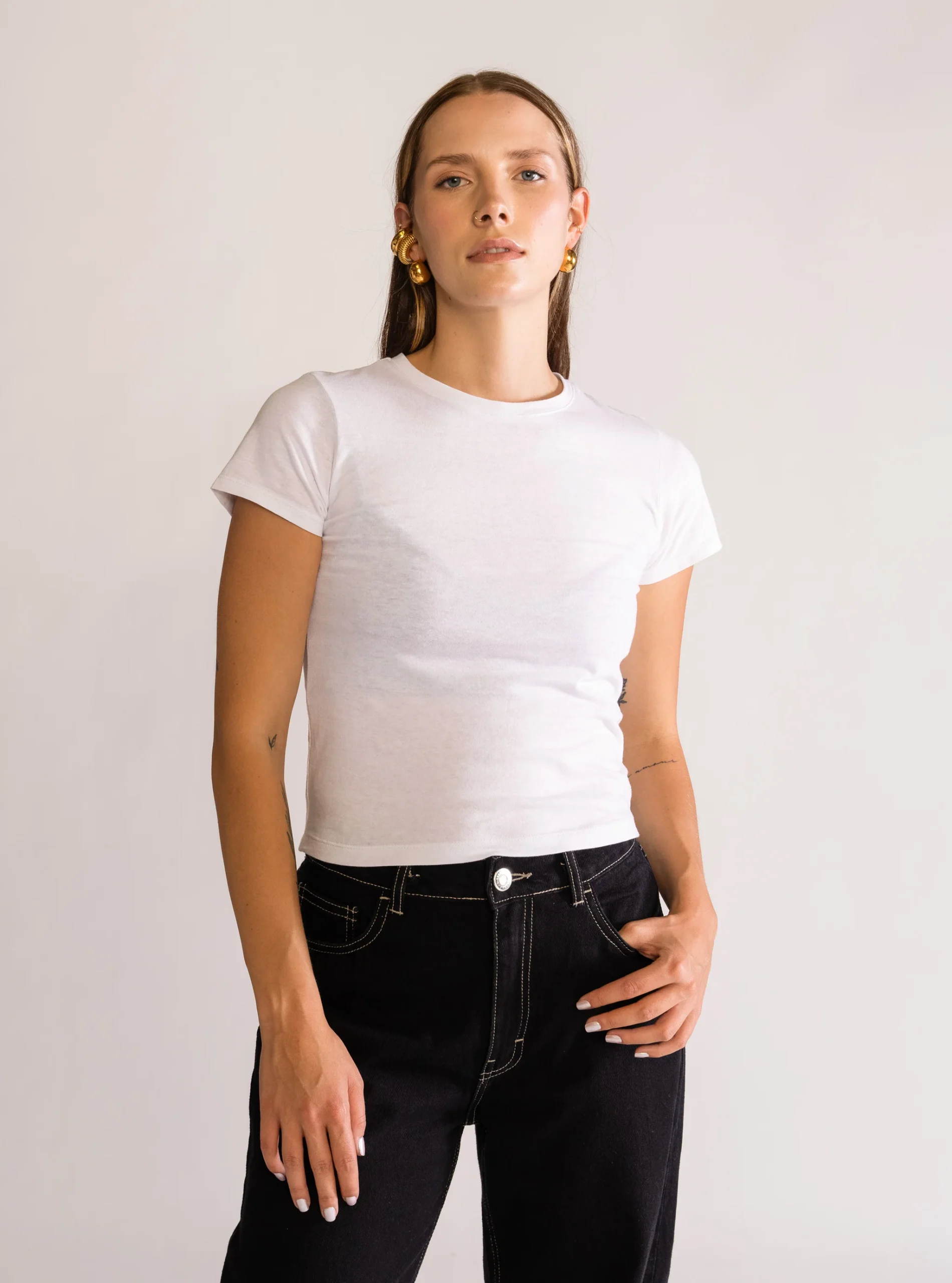 Baby Basic Playera, Blanco