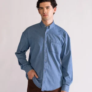 This Ain't Texas Camisa Regular, Azul Claro