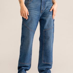 Handy Crafty Baggy Jeans, Azul Marino