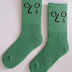 Poker Face Calcetín, Verde Claro