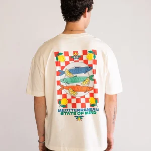 Dusty Depot Playera Drop, Crema