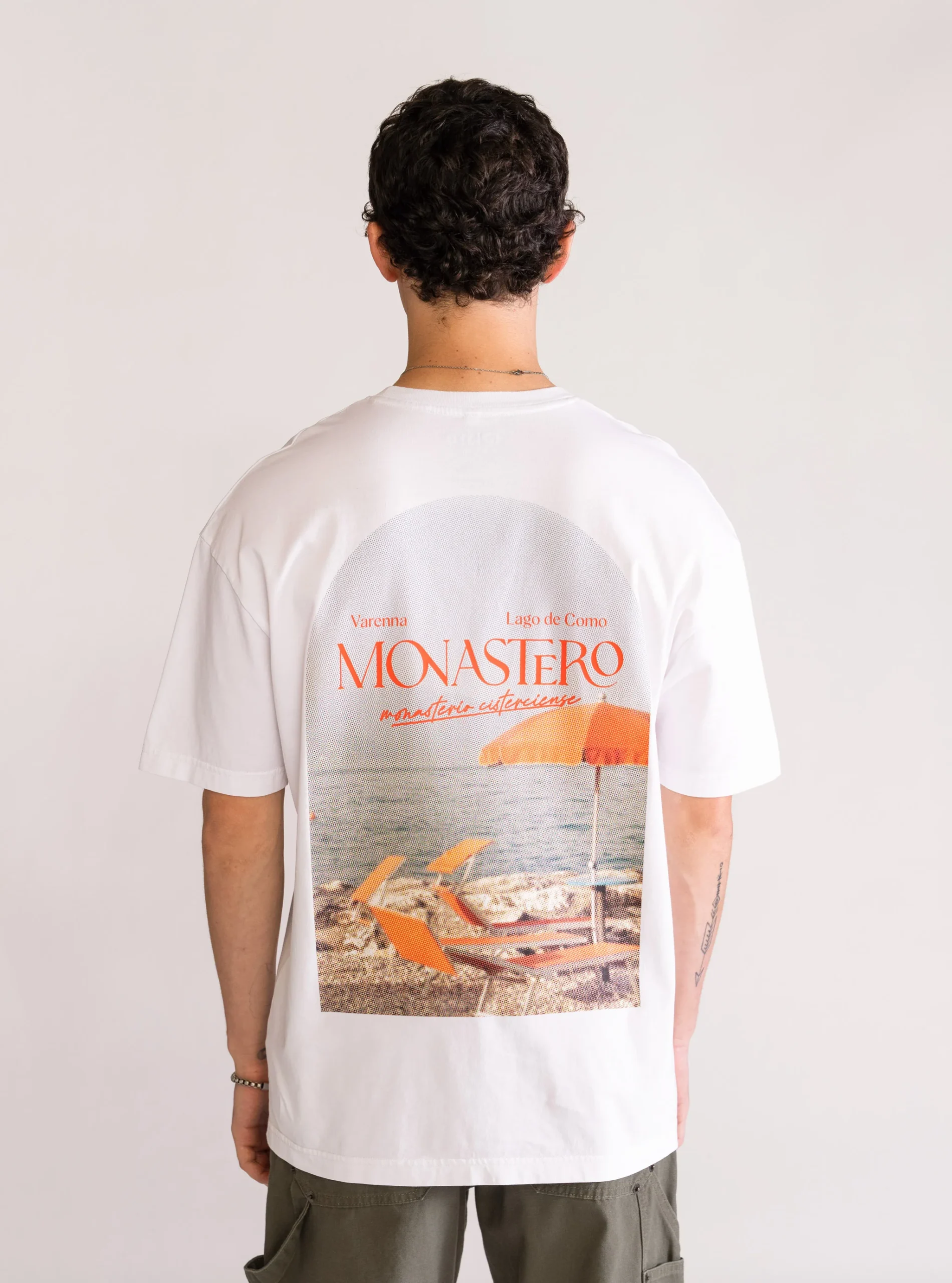 Monastero Trip Playera Drop, Blanco