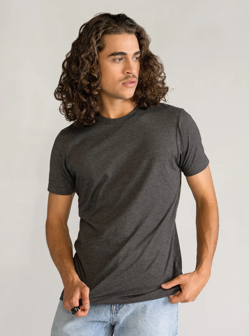 Back To Basics Regular T-Shirt, Gris Obscuro