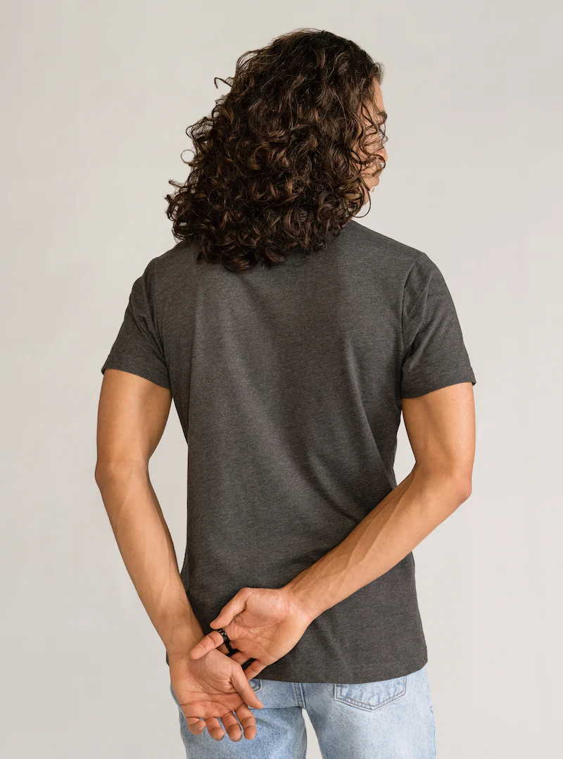 Back To Basics Regular T-Shirt, Gris Obscuro - Imagen 3