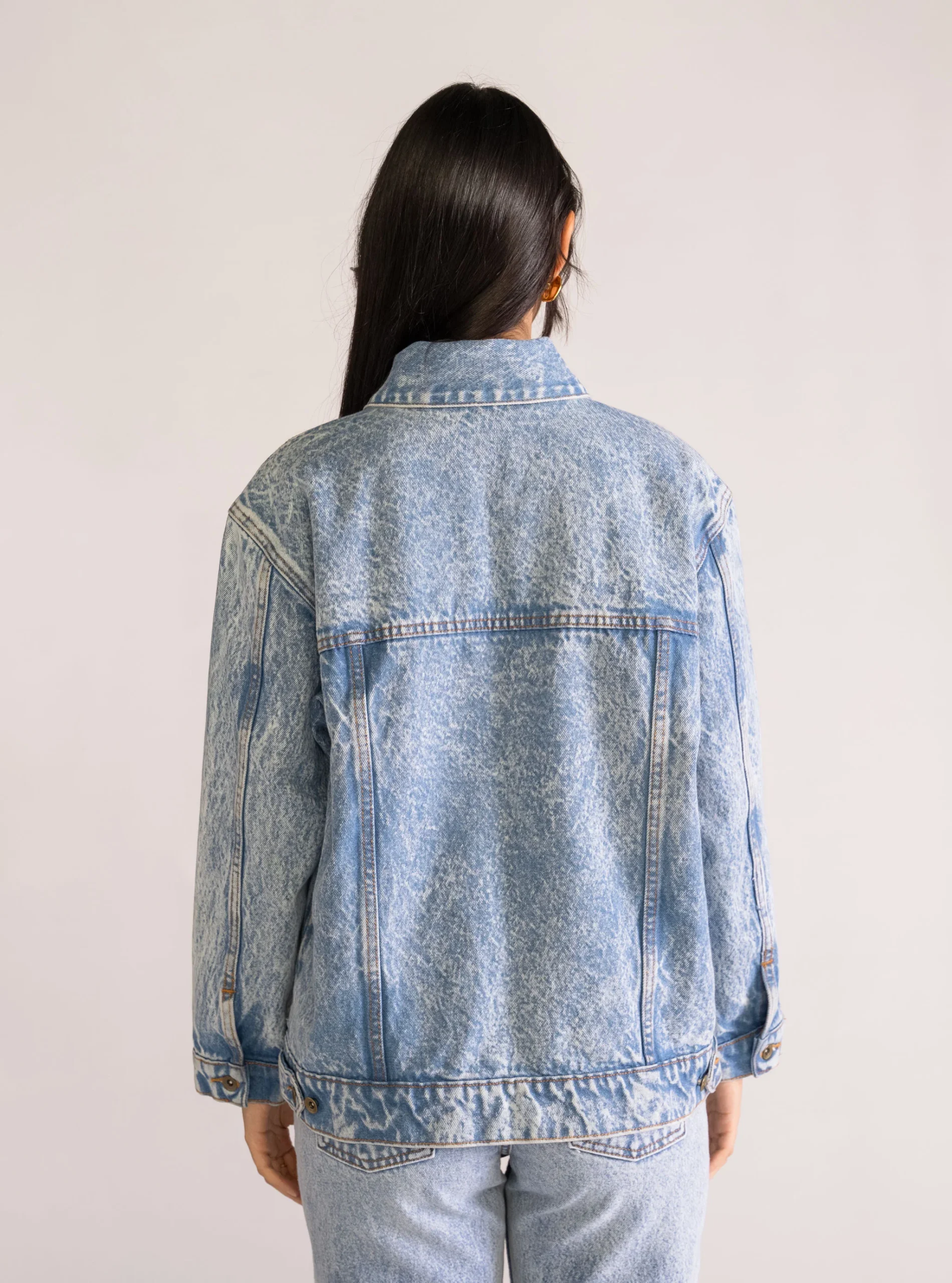 Classic Denim Jacket, Celeste - Imagen 5