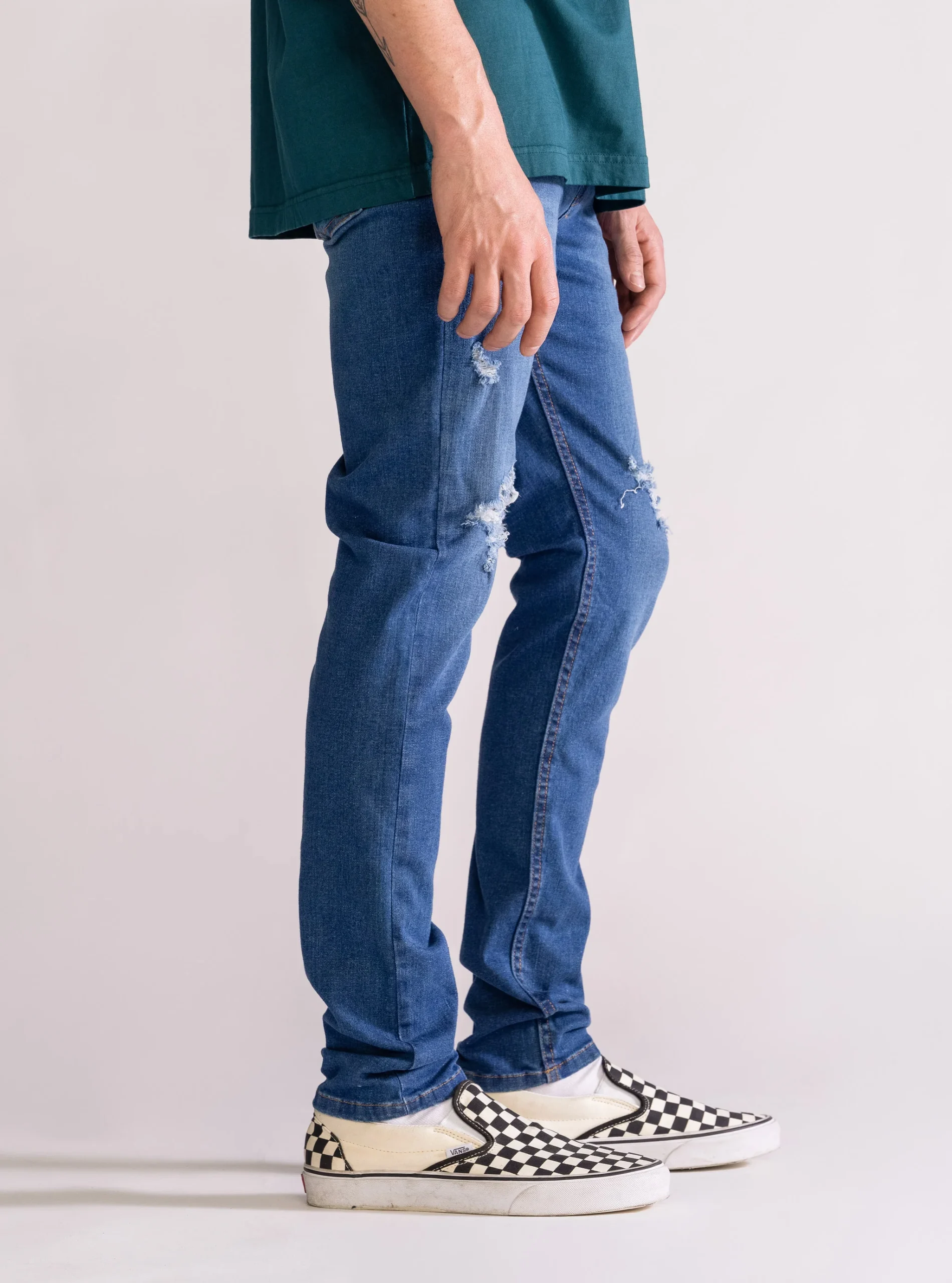 Dive In Skinny Jeans, Azul Obscuro - Imagen 3