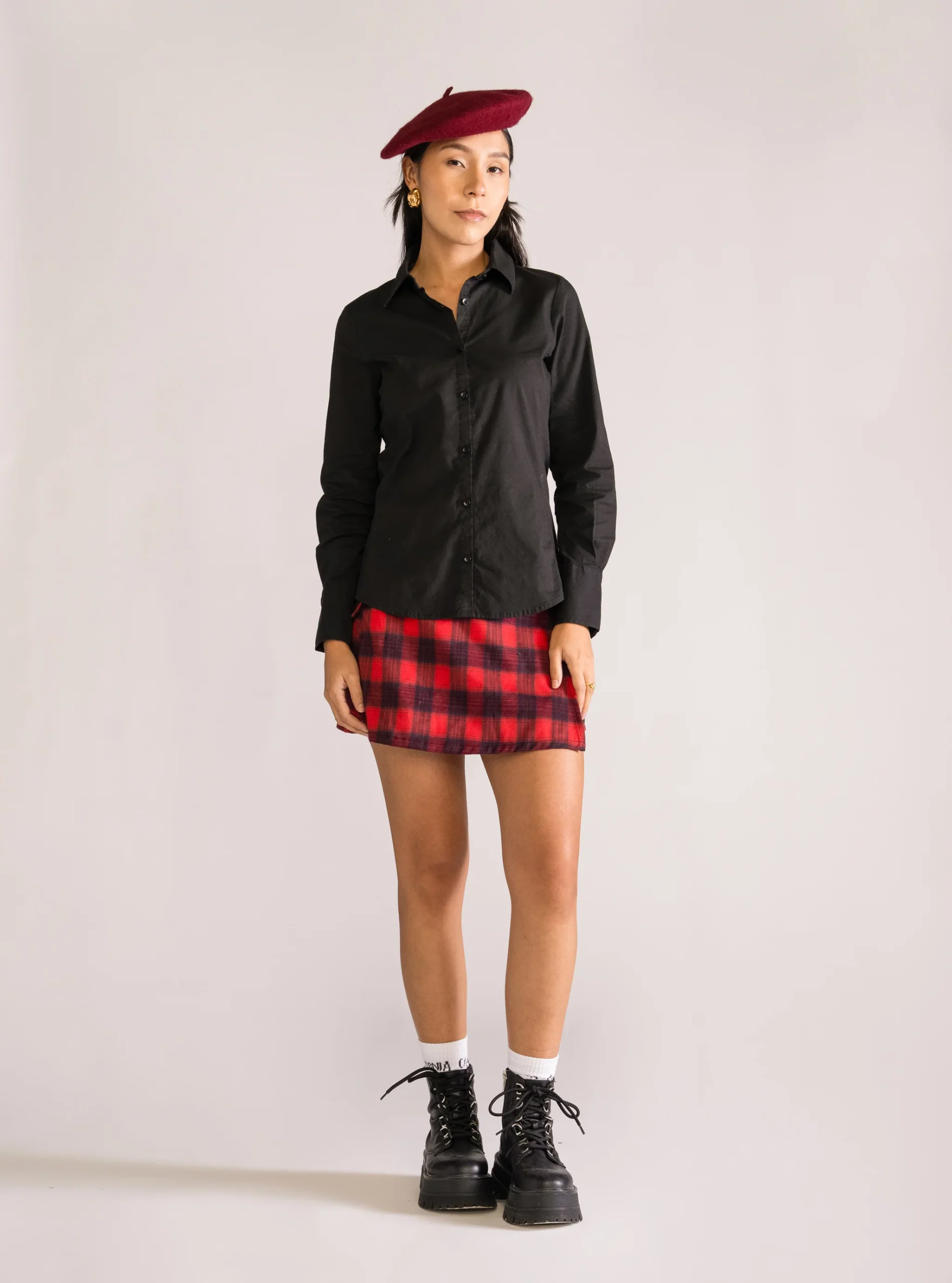 Girly Blusa Slim Fit, Negro - Imagen 5