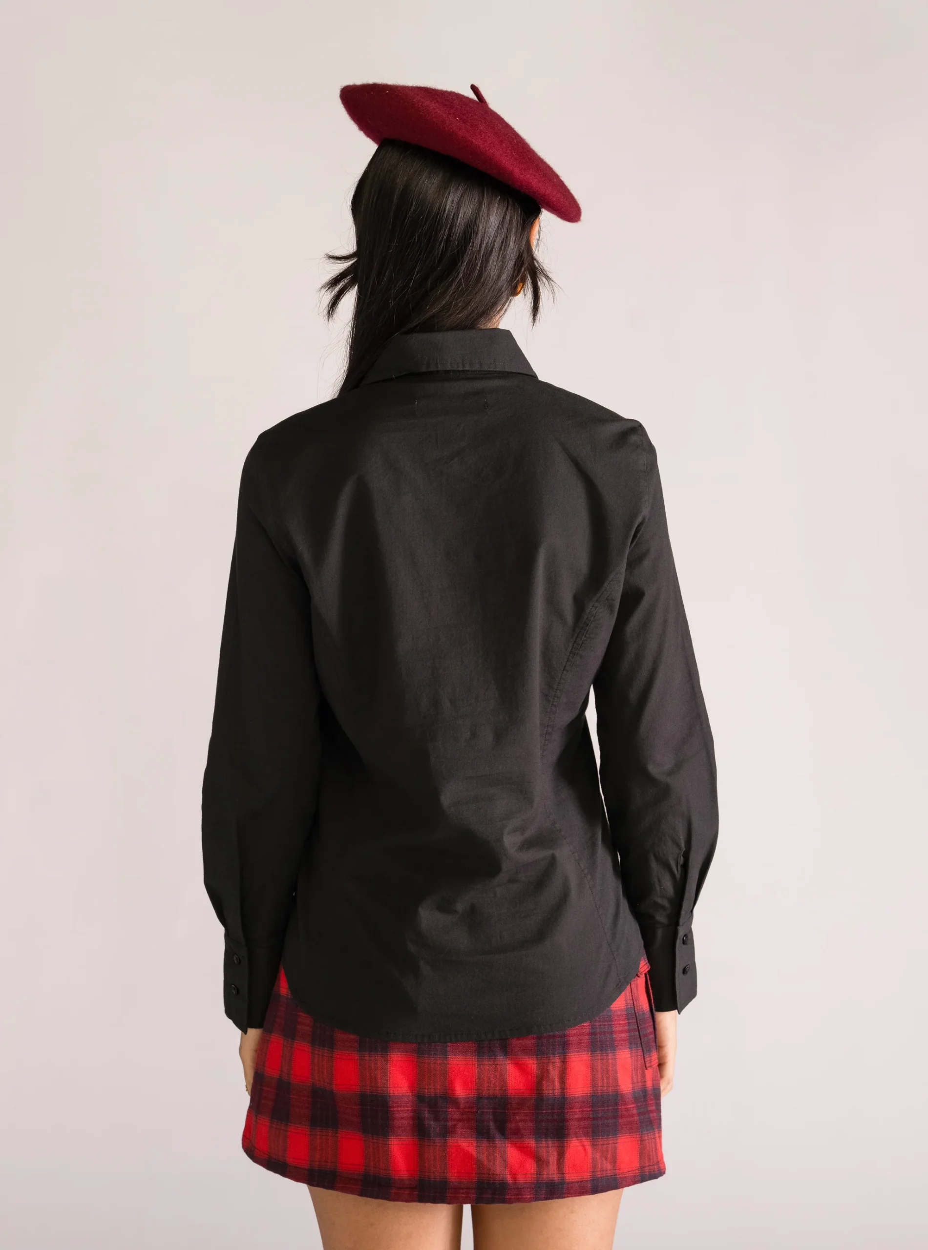 Girly Blusa Slim Fit, Negro - Imagen 4