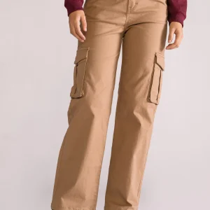 Cargo Straight Pants, Kaky