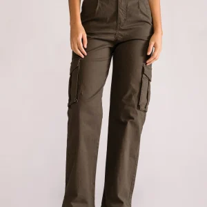 Cargo Straight Pants, Verde Olivo