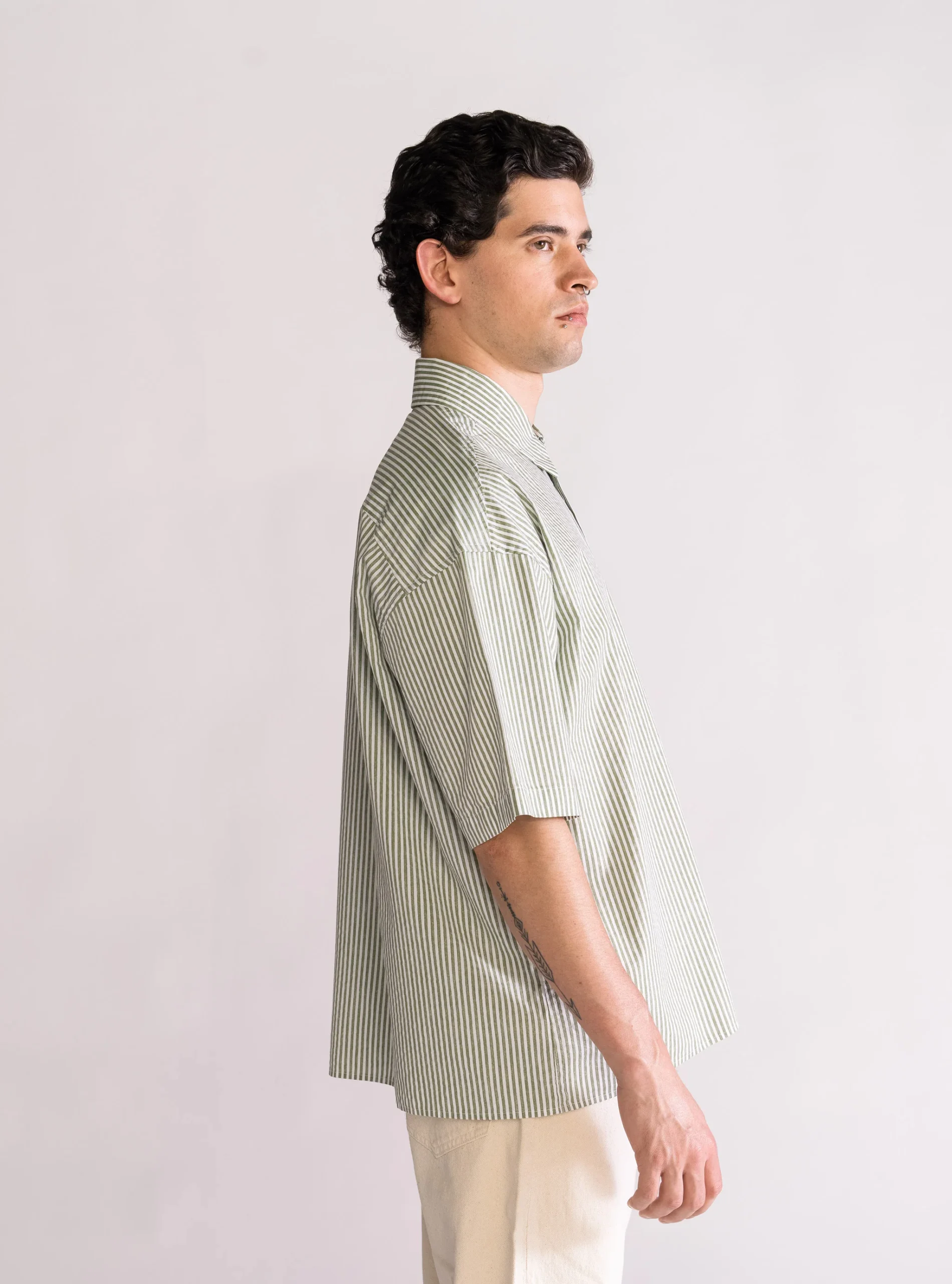 The Mishap Camisa Boxy, Verde Claro - Imagen 3