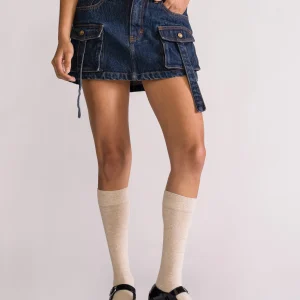 Utility Cargo Falda, Azul Obscuro