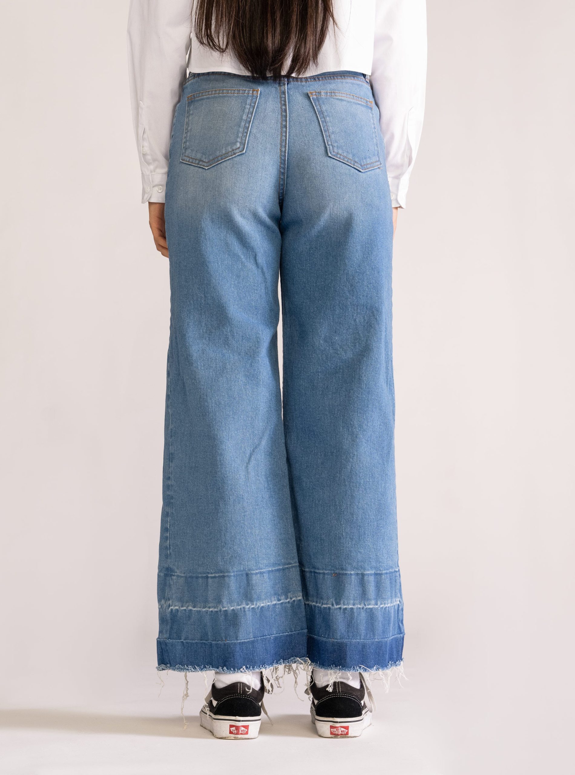 Haunting Wide Leg Jeans, Azul Claro - Imagen 4