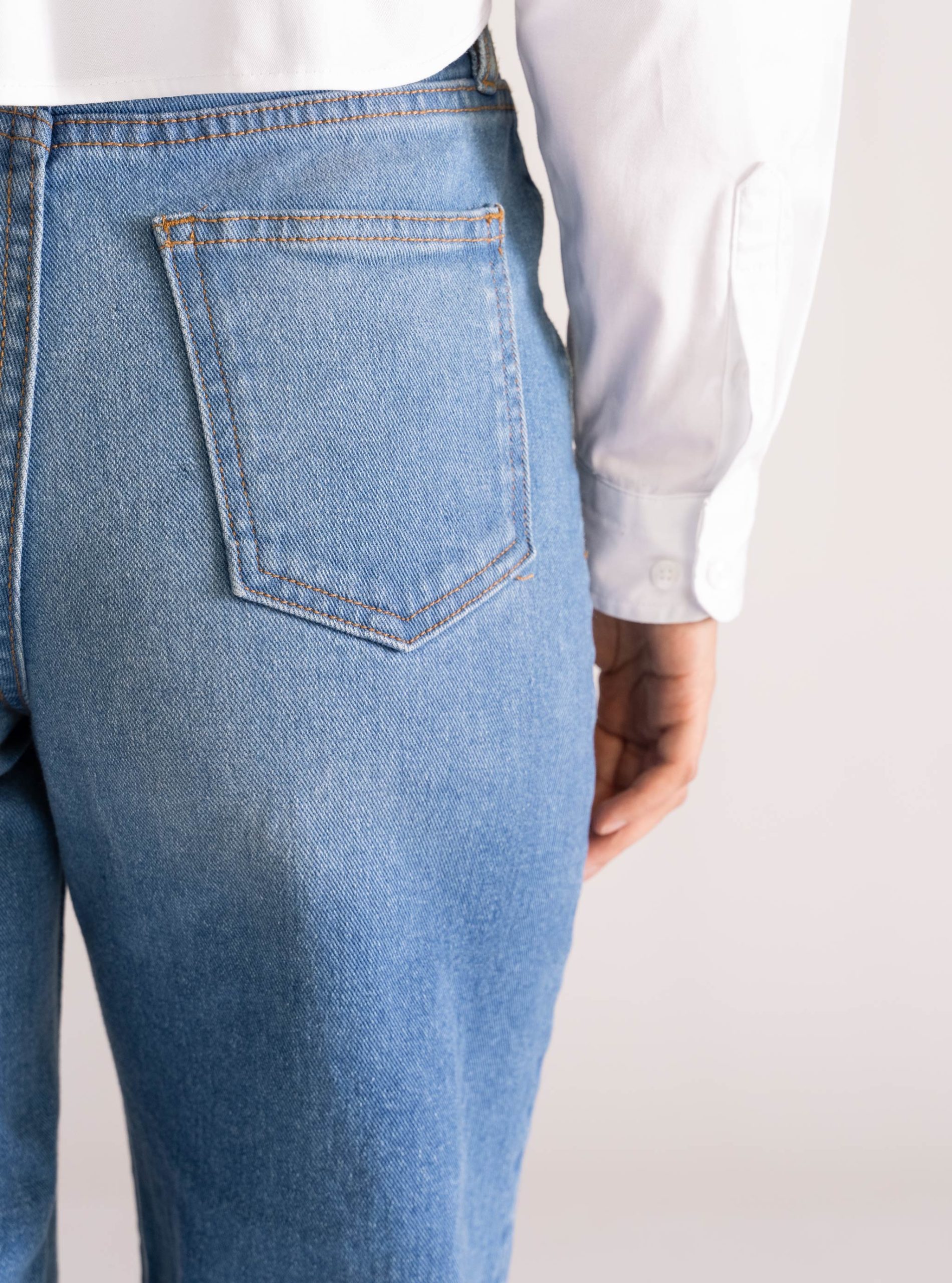 Haunting Wide Leg Jeans, Azul Claro - Imagen 5