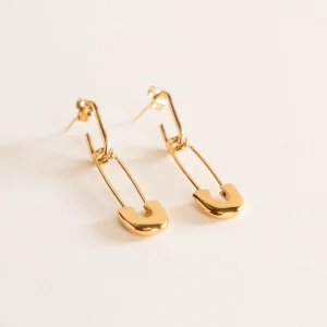 Page Earrings, Dorado