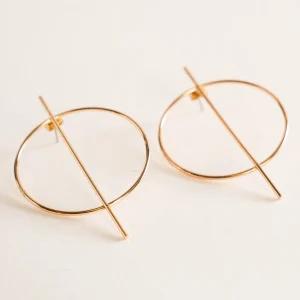 Jane Acrylic Earrings, Dorado