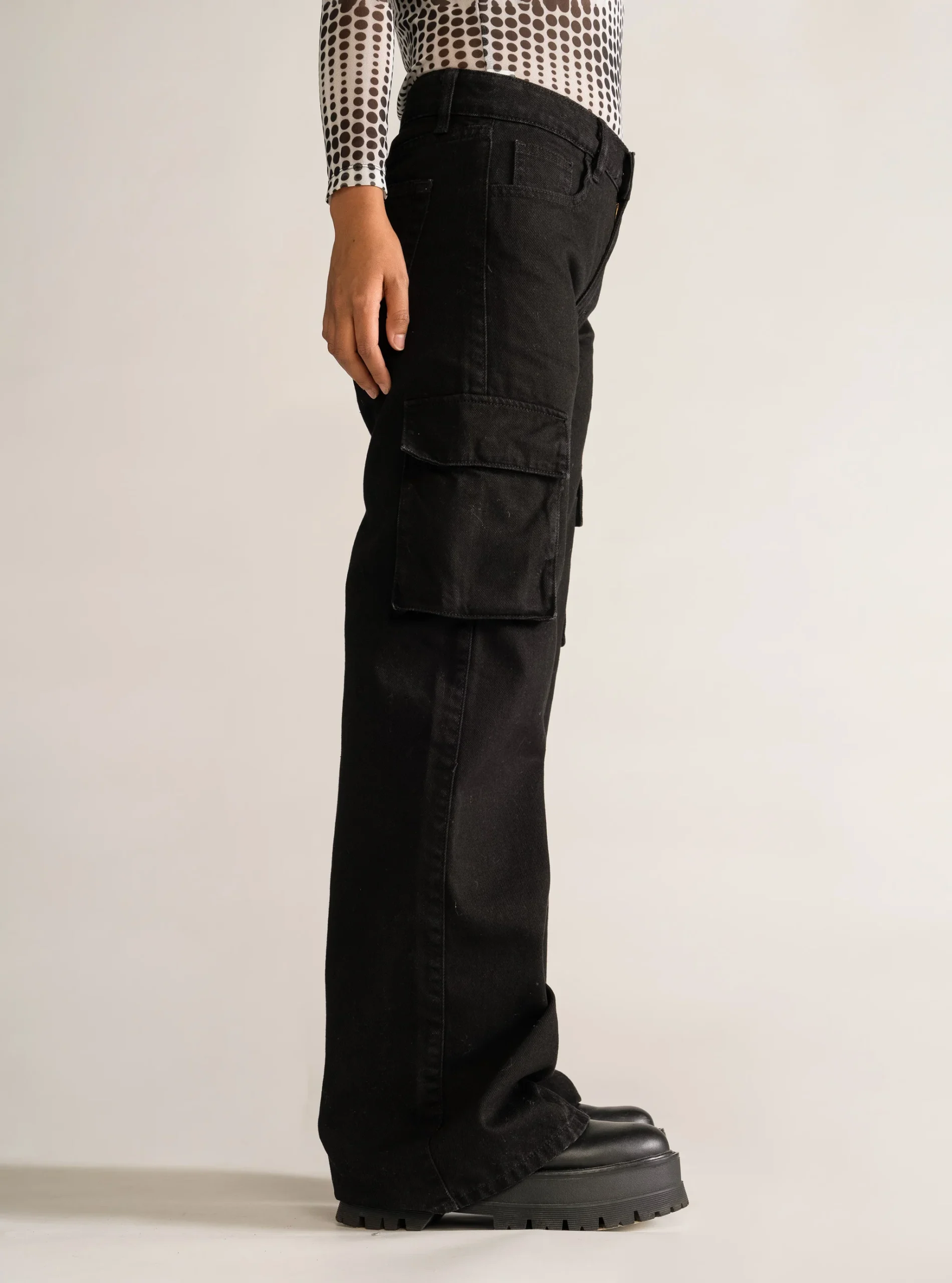 After Midnight Cargo Jeans, Negro - Imagen 3
