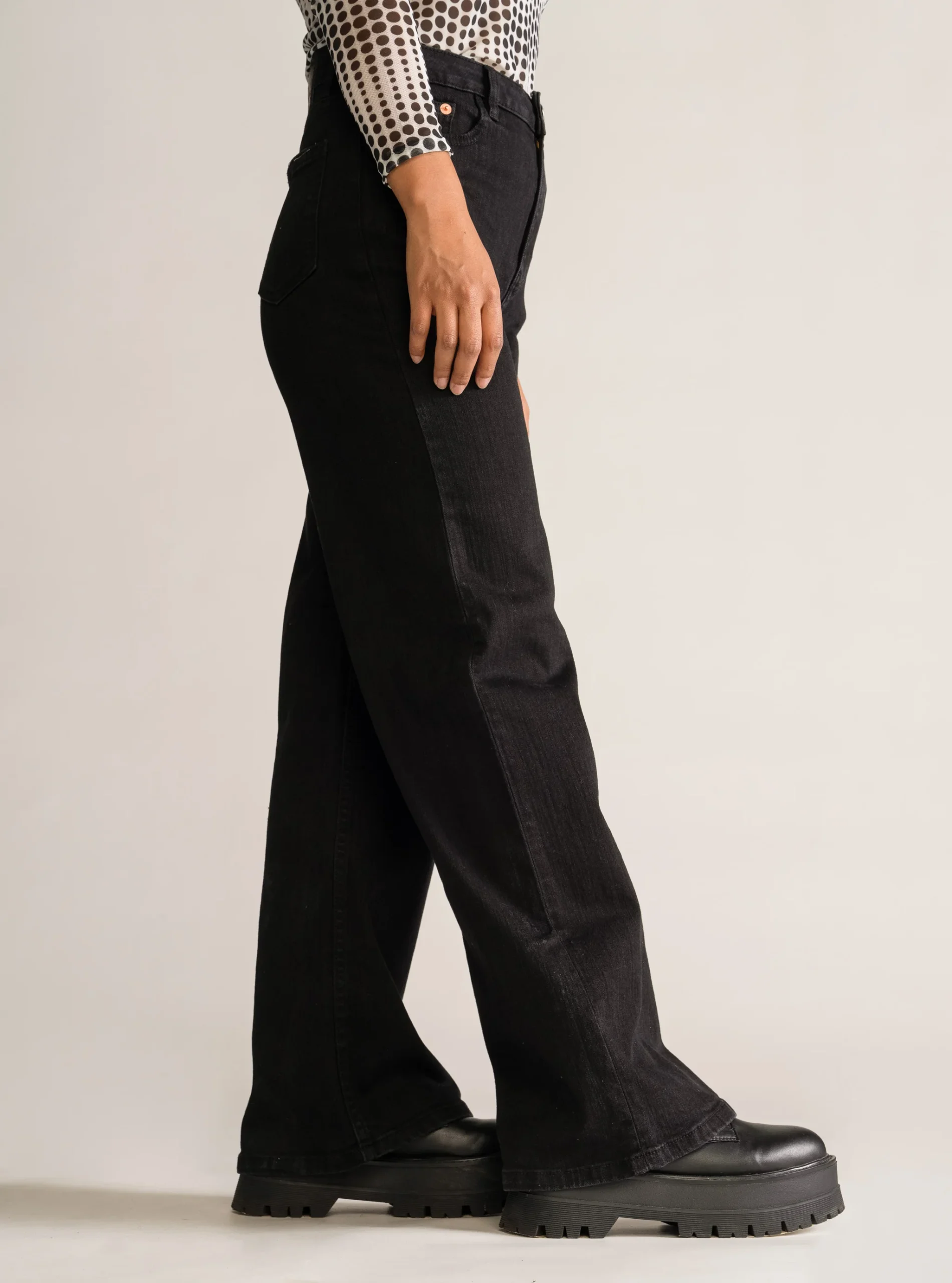 Inky Chic Wide Leg, Negro - Imagen 3