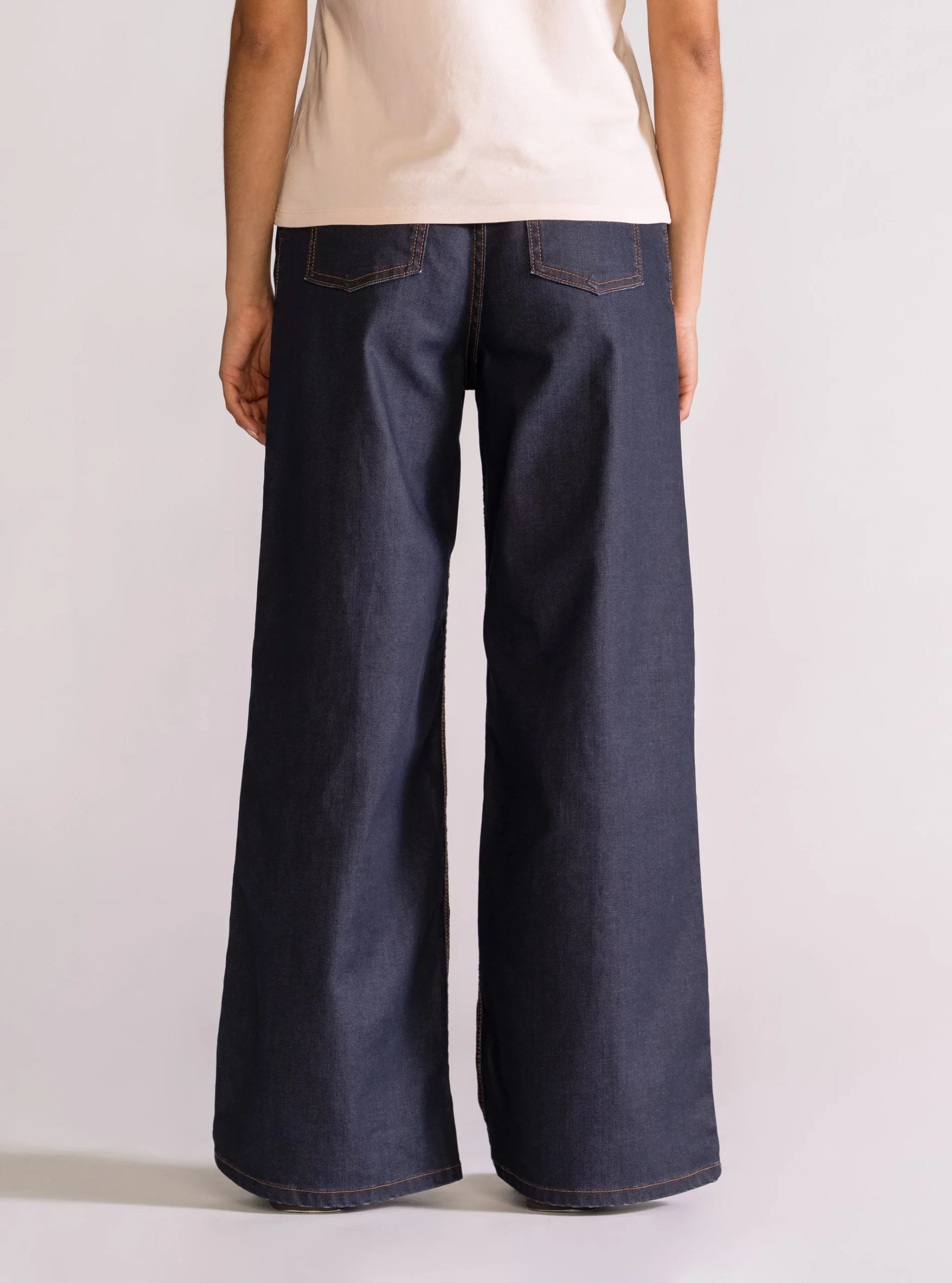 Good Luck Babe! Wide Leg Jeans, Azul Obscuro - Imagen 6